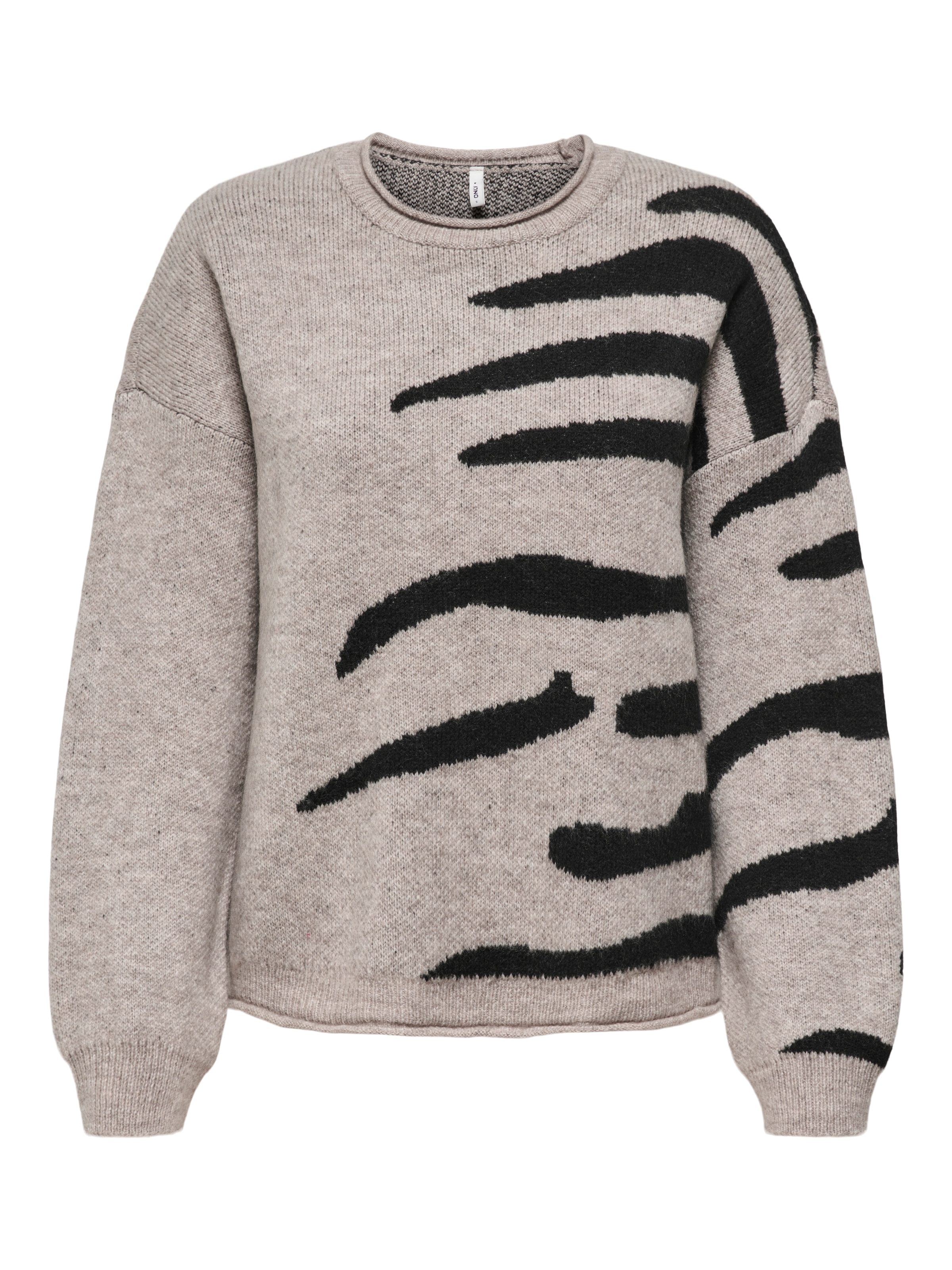 ONLY Rundhalspullover »ONLJADE PATTERN LS O-NECK EX KNT«