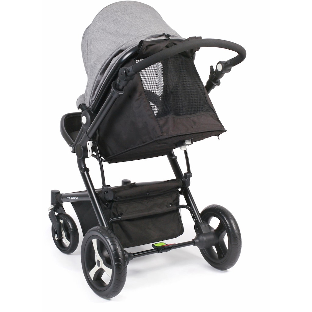 CHIC4BABY Kombi-Kinderwagen »Passo, grau«, 15 kg, ; Kinderwagen