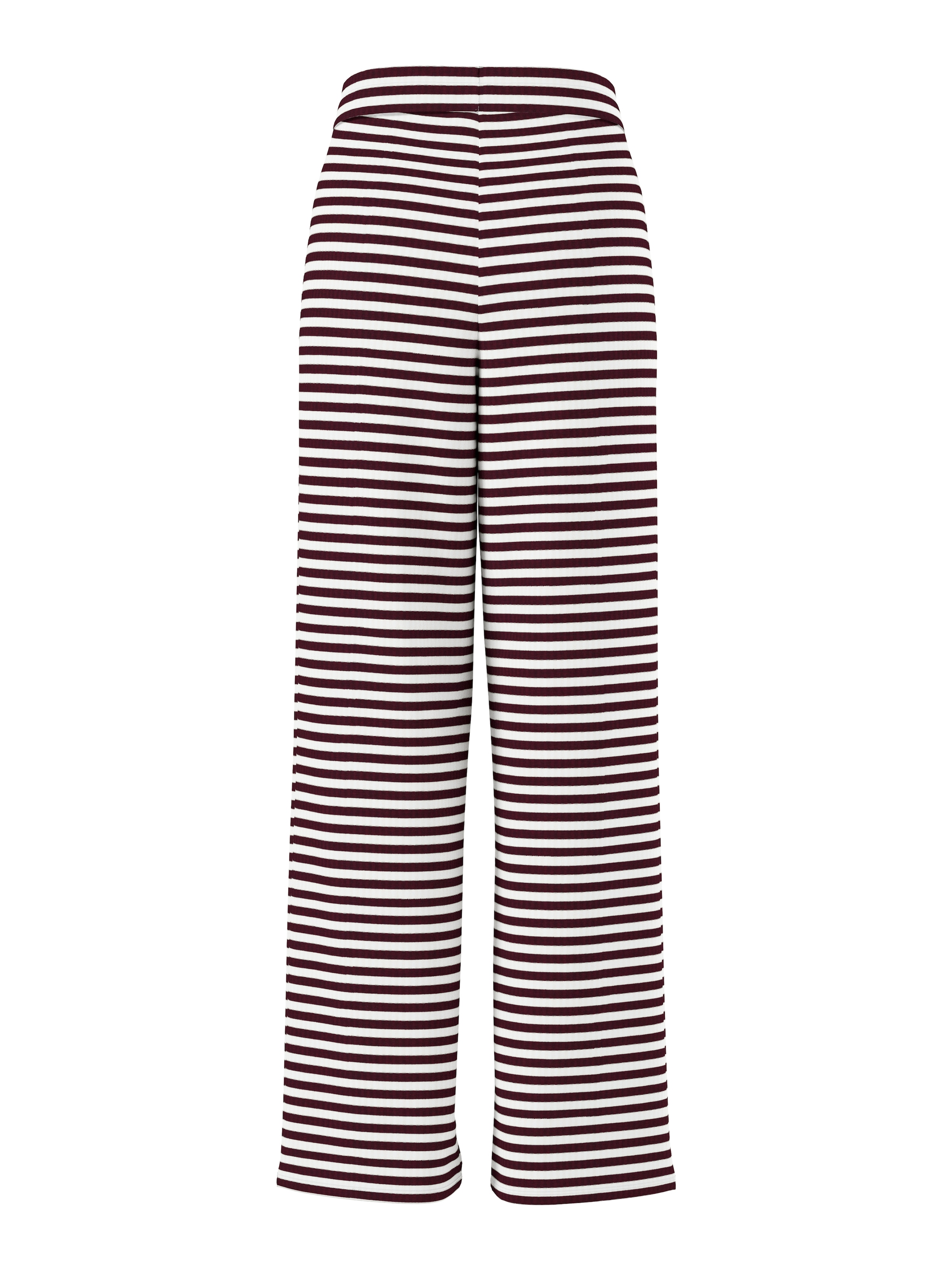 pieces Jerseyhose »PCLAYA MW WIDE PANTS JRS NOOS«  Materialmix, regular fit