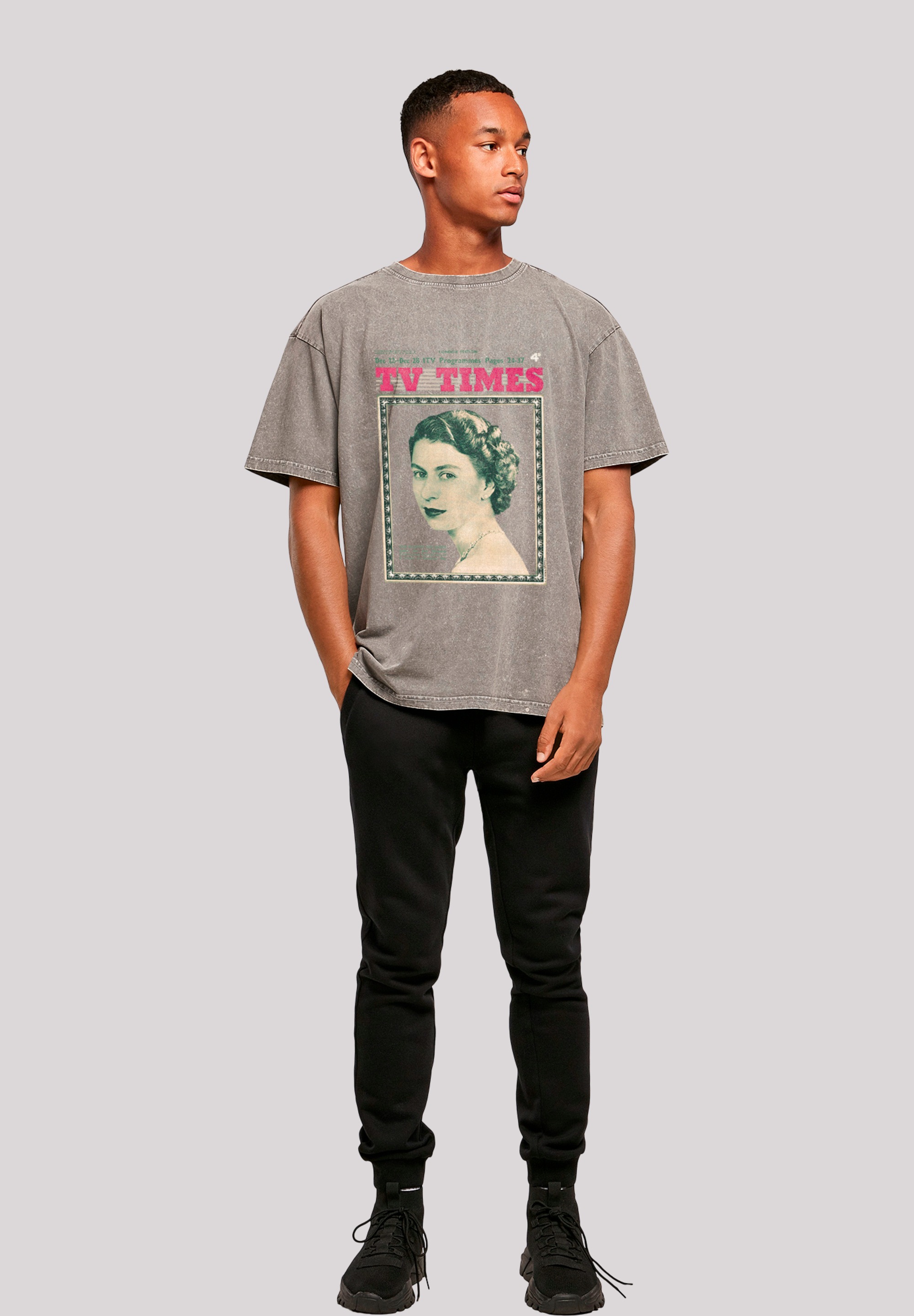 F4NT4STIC T-Shirt »TV Times Queen Elizabeth II 1957 Cover«, Premium Qualität