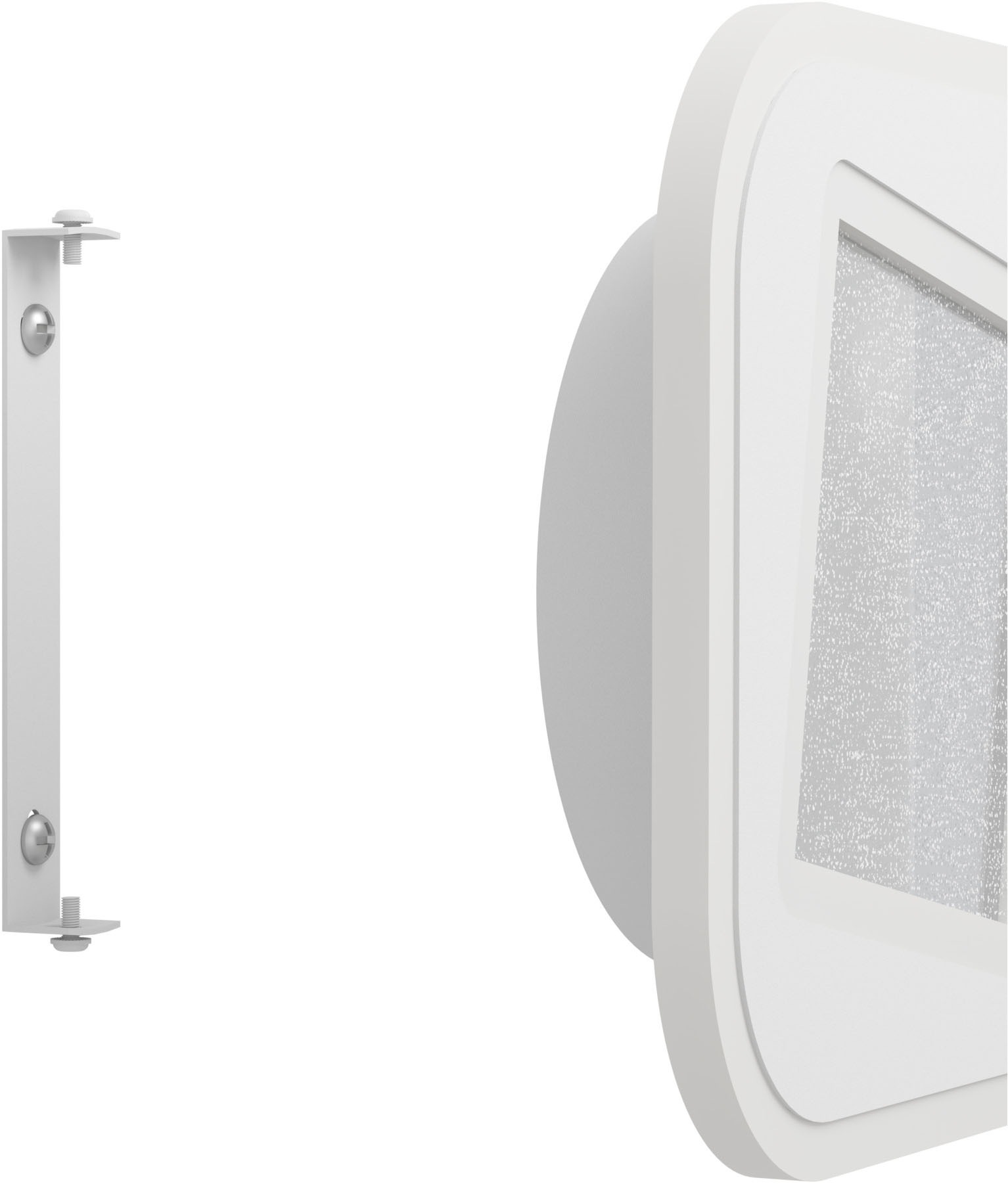 EGLO Wandleuchte »MACCHIONI Wandlampe - Stahl, Kunststoff - LED - 12W - IP20« LED-Modul 1 Stk. Neutralweiß Wandstrahler, Wandspot, Wohnzimmer, Flur, L20 x B20 x AL4,5 cm