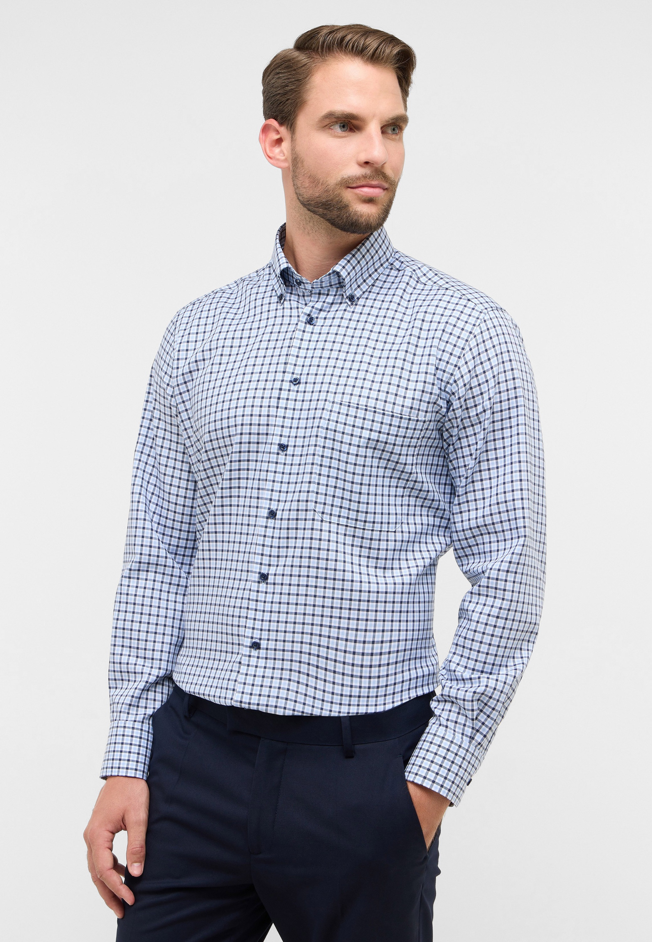 Eterna Langarmhemd "COMFORT FIT", NON IRON (bügelfrei) günstig online kaufen