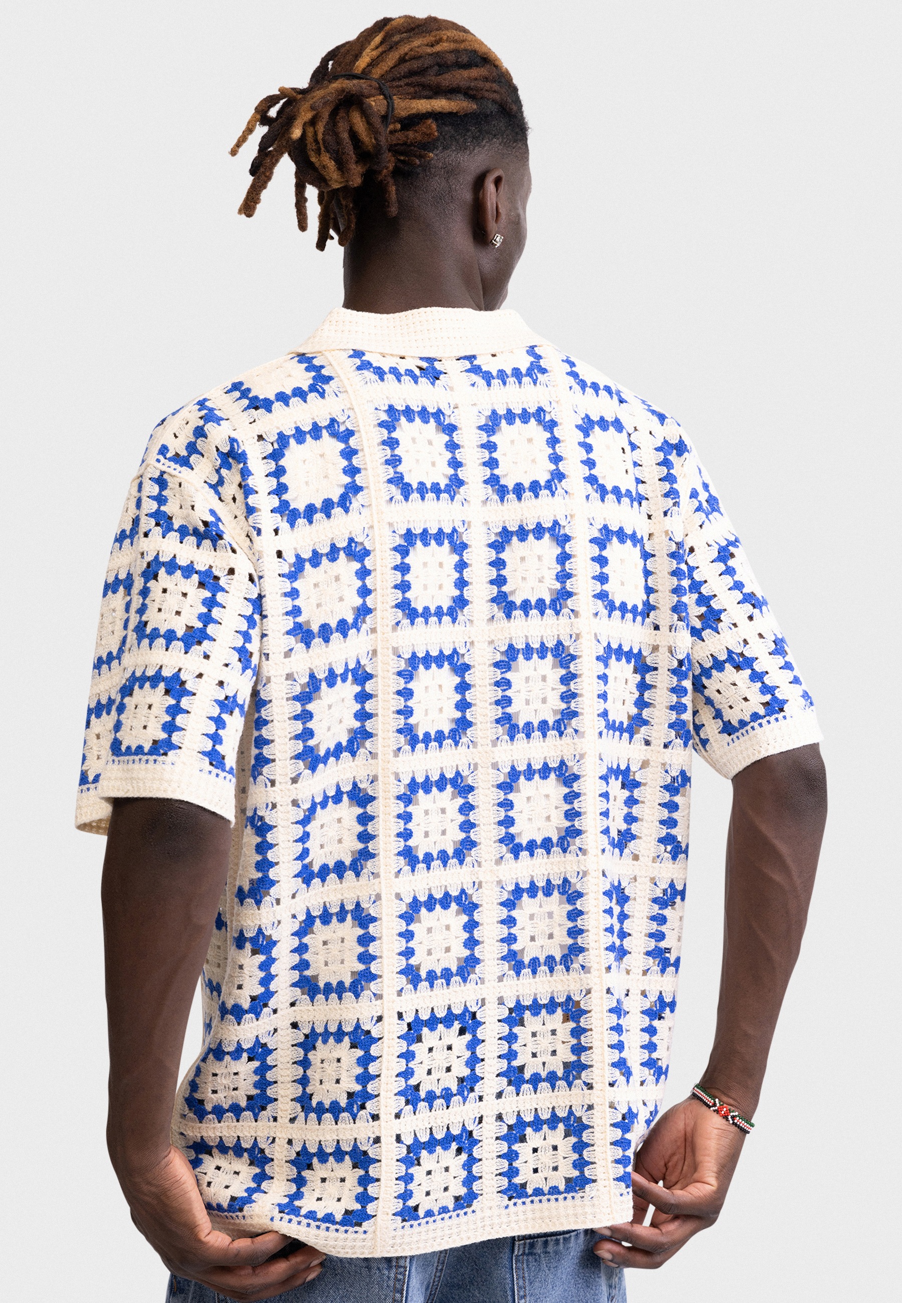 REDEFINED REBEL Kurzarmhemd »Redefined Rebel Shirt RRFabian Shirt Crochet BOXY FIT«