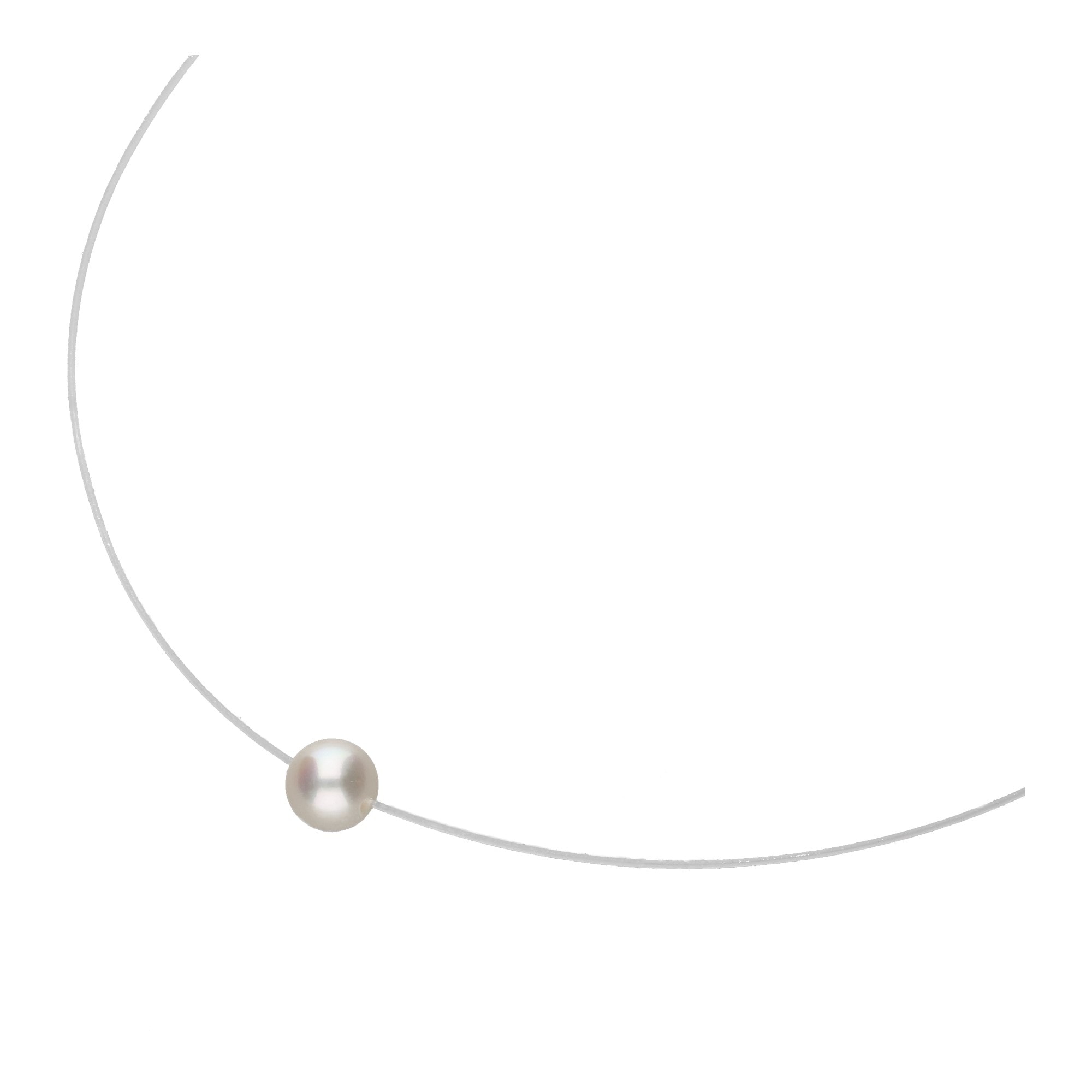 Smart Jewel Collier »schwebende Perle, Silber 925«