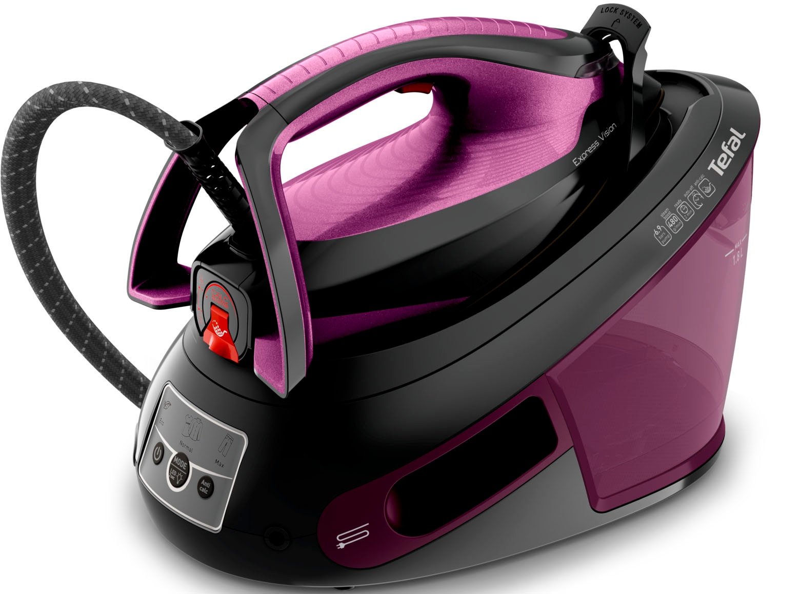 Tefal Dampfbügelstation "SV8152 Express Vision" 1.800 ml Wassertank 480 g/M günstig online kaufen