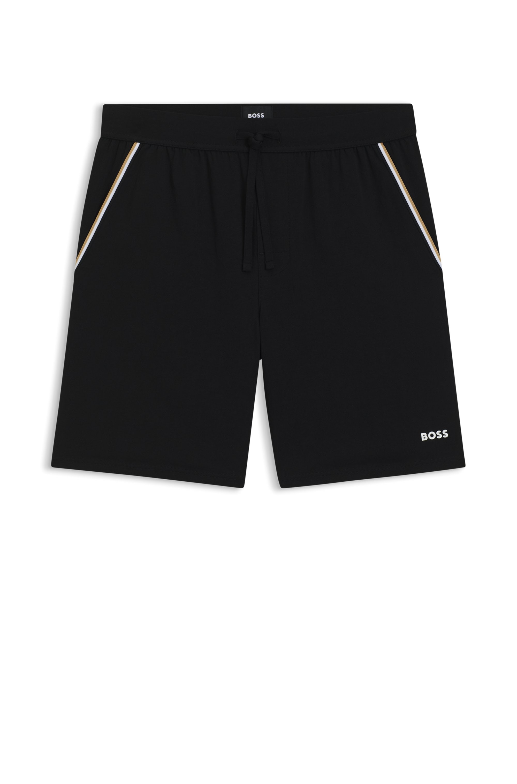 BOSS Pyjamashorts »Unique«, aus elastischer Baumwolle mit Tape-Details
