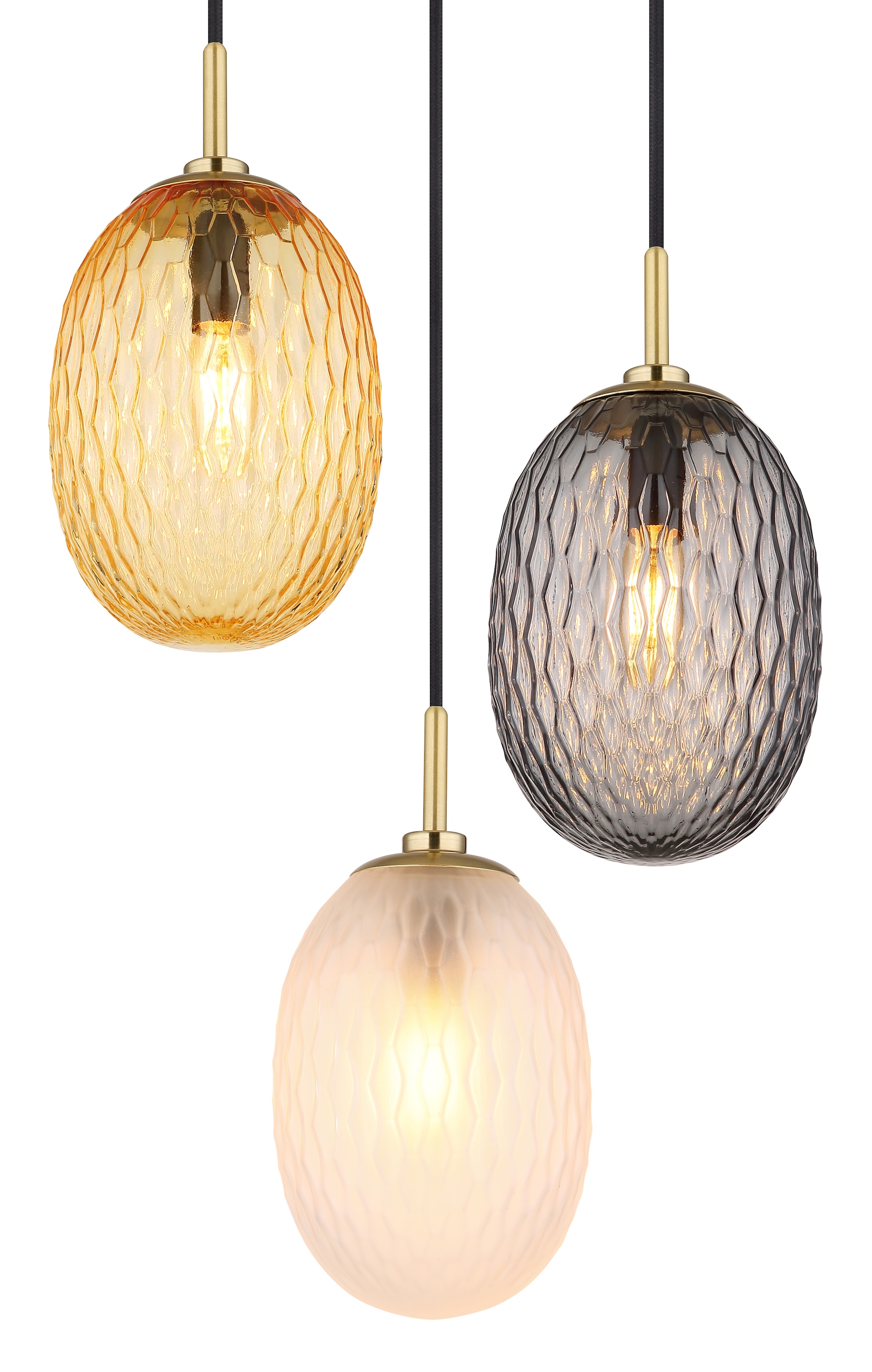 GLOBO LIGHTING Hängeleuchte »DEVIN«, Leuchtmittel E14 | ohne Leuchtmittel, Hängelampe/Pendelleuchte/Esszimmer/Wohnzimmer/Esstisch