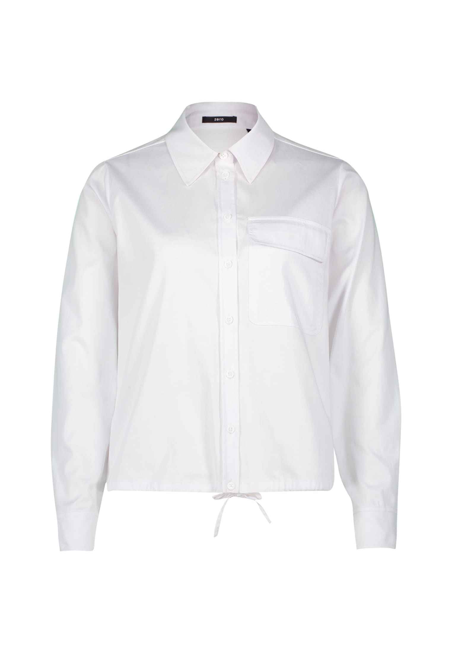 Zero Klassische Bluse »zero Bluse mit Tunnelzug Pattentasche«