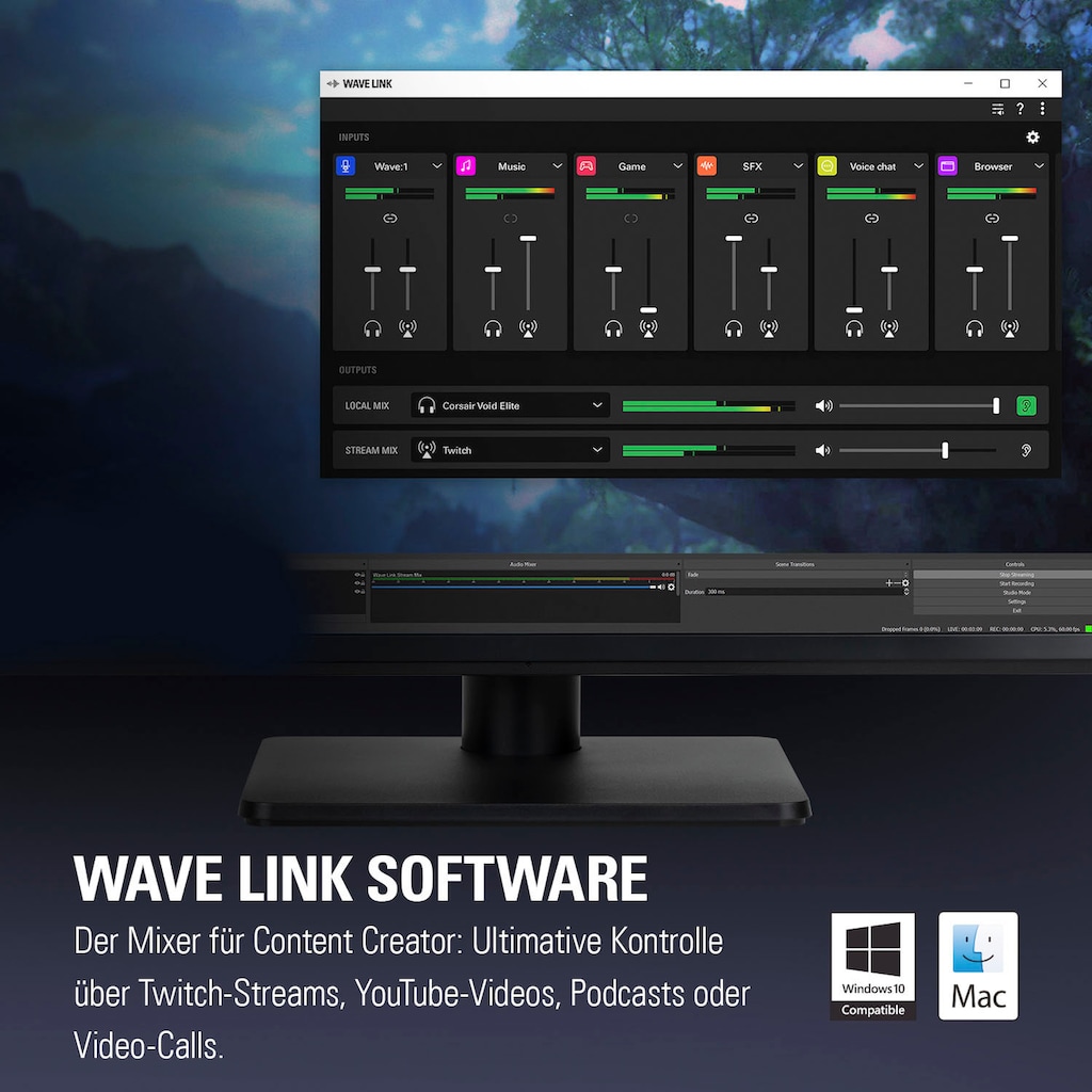 Elgato Streaming Boxen »Elgato Bundle - Wave: 1 mit Zubehör«, (4 St.)