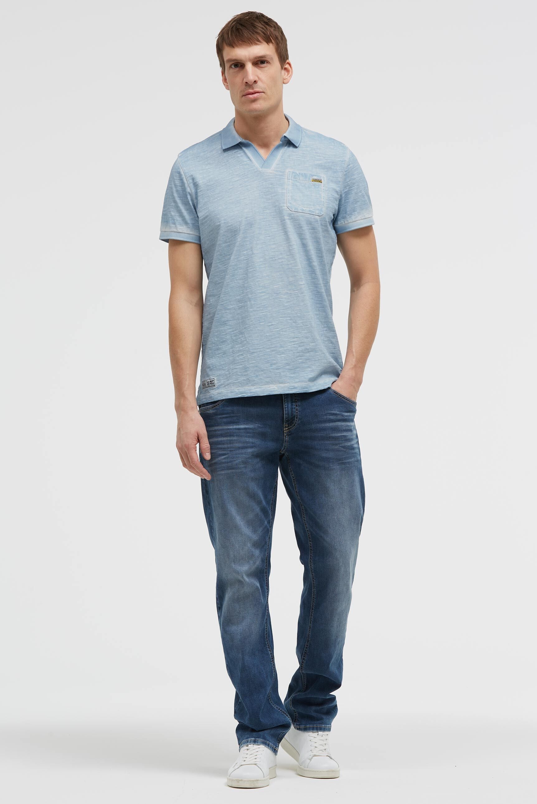 CAMP DAVID Poloshirt mit Seitenschlitze