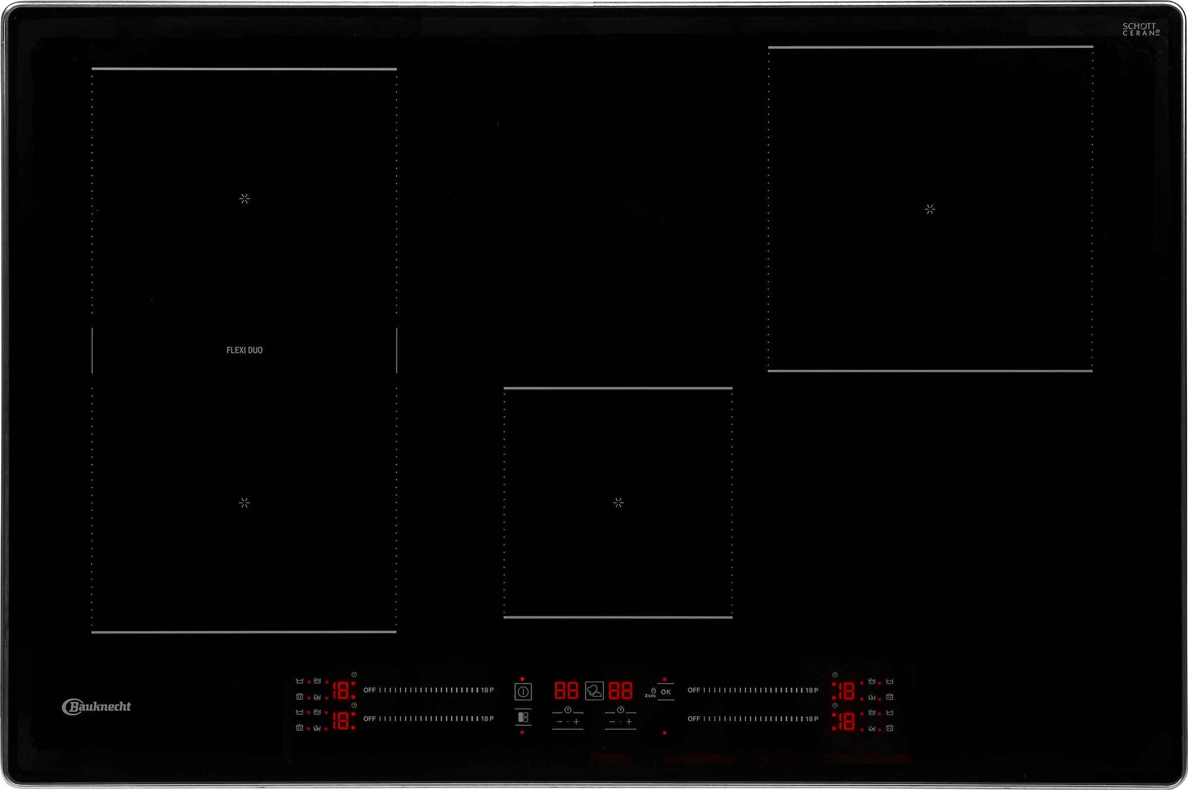 BAUKNECHT Flex-Induktions-Kochfeld von SCHOTT CERAN® »BS 2677C AL«, BS 2677C AL