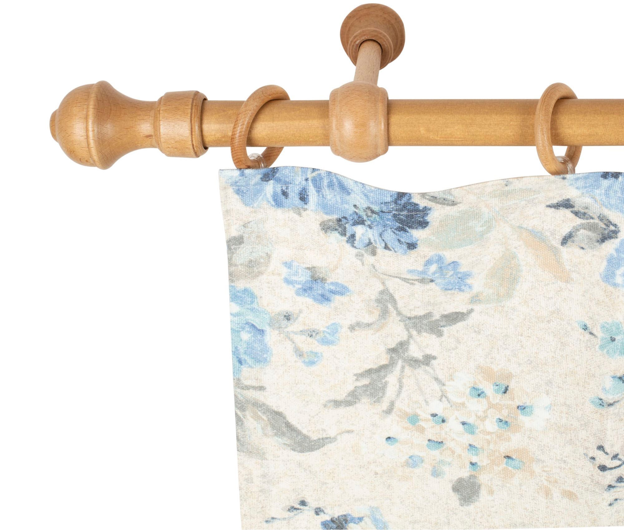 SN DECO GROUP Gardinenstange "Ares" 1 läufig-läufig Fixmaß 28 mm, Holz, ver günstig online kaufen