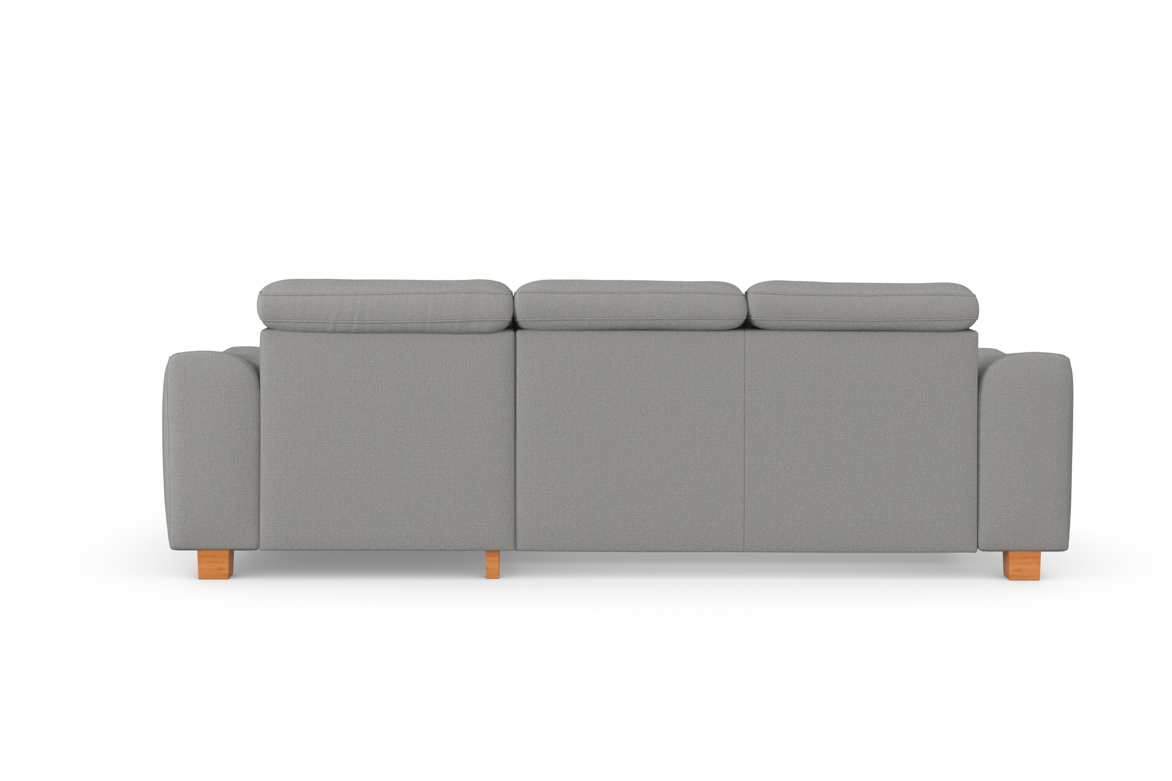 sit&more Ecksofa »Dundee L-Form«, mit Federkern und Massivholzfüßen, wahlweise mit Kopfteilverstellung