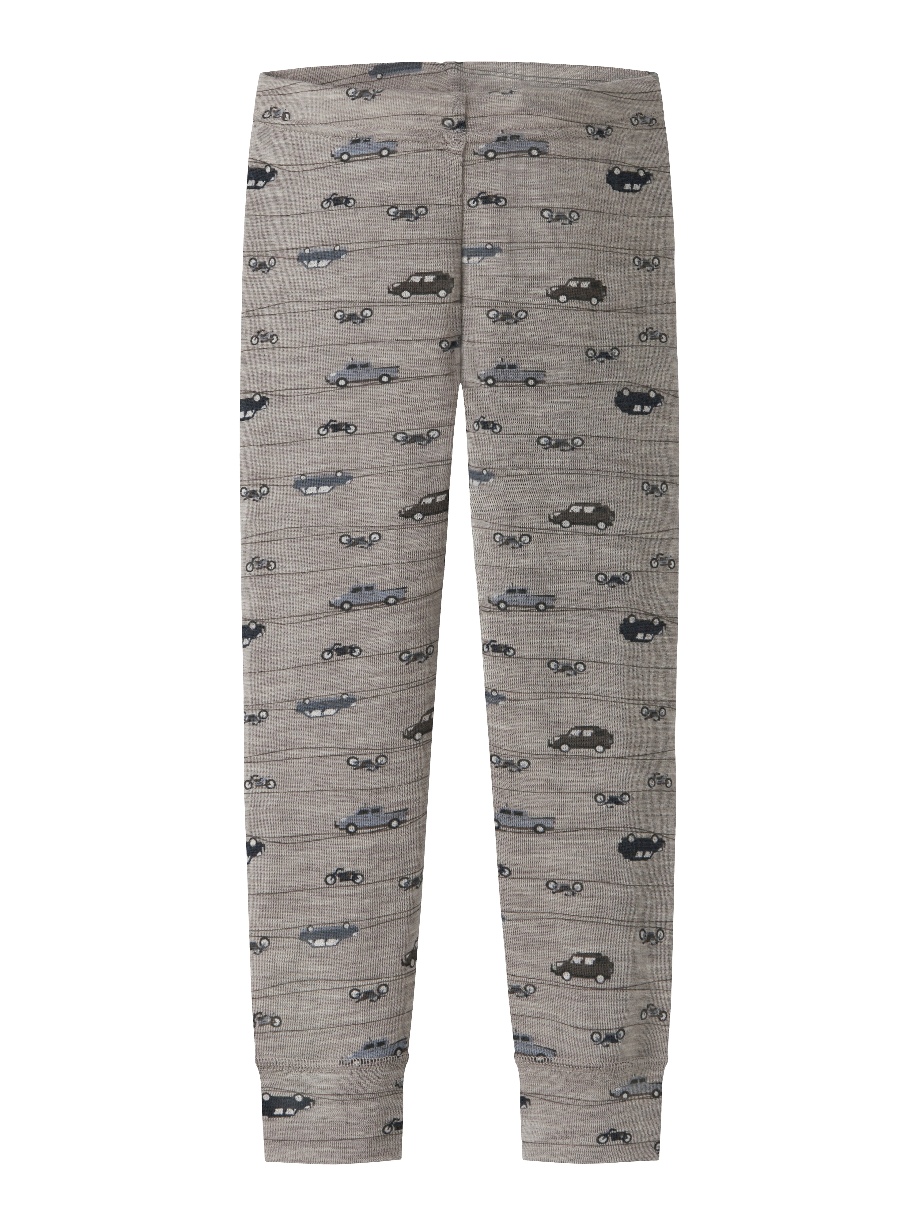 Name It Leggings "NMMWANG WOOL RIB LONGJOHN AOP NOOS" aus reiner Merinowolle, weich und wärmend