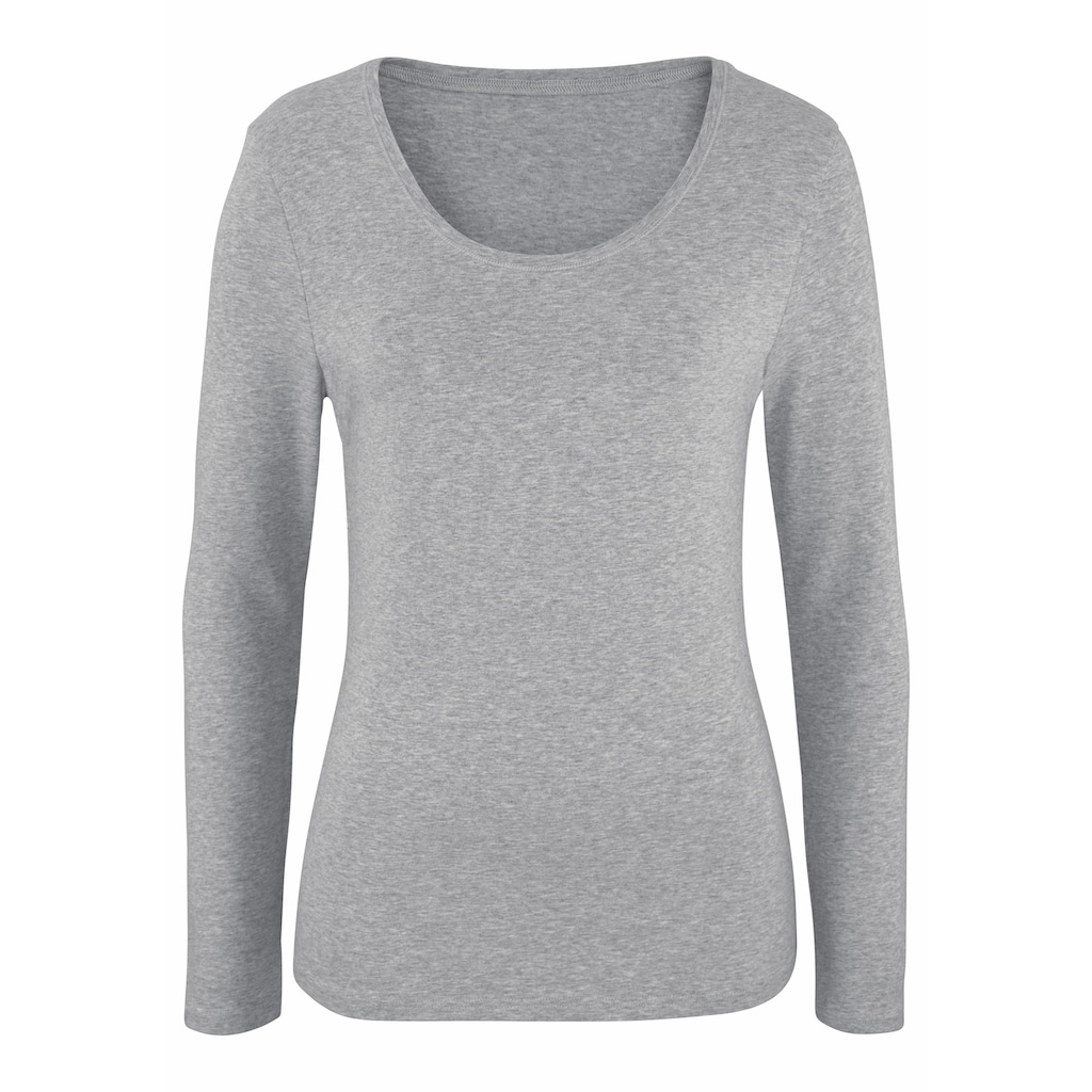 Vivance Langarmshirt, (2er-Pack)