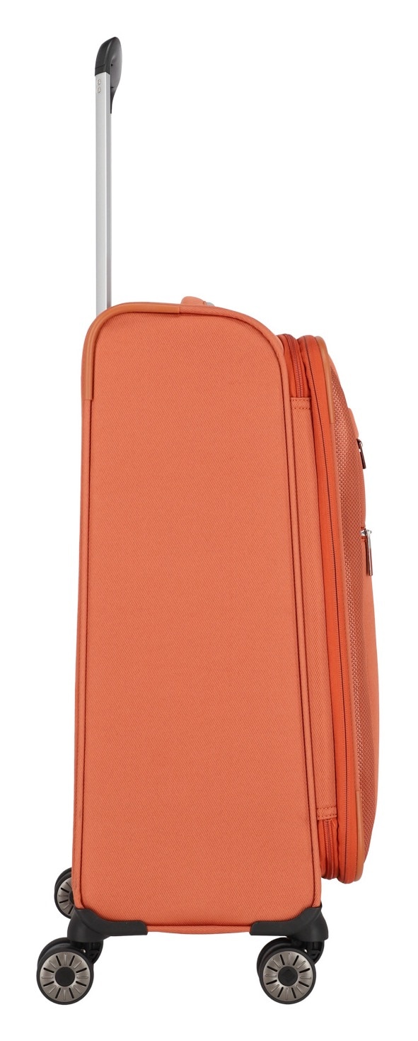 travelite Trolleyset »MIIGO S/M/L + Bordtasche«, (Set, 4 tlg.), Weichgepäck-Koffer Set Handgepäck Aufgabegepäck Volumenerweiterung