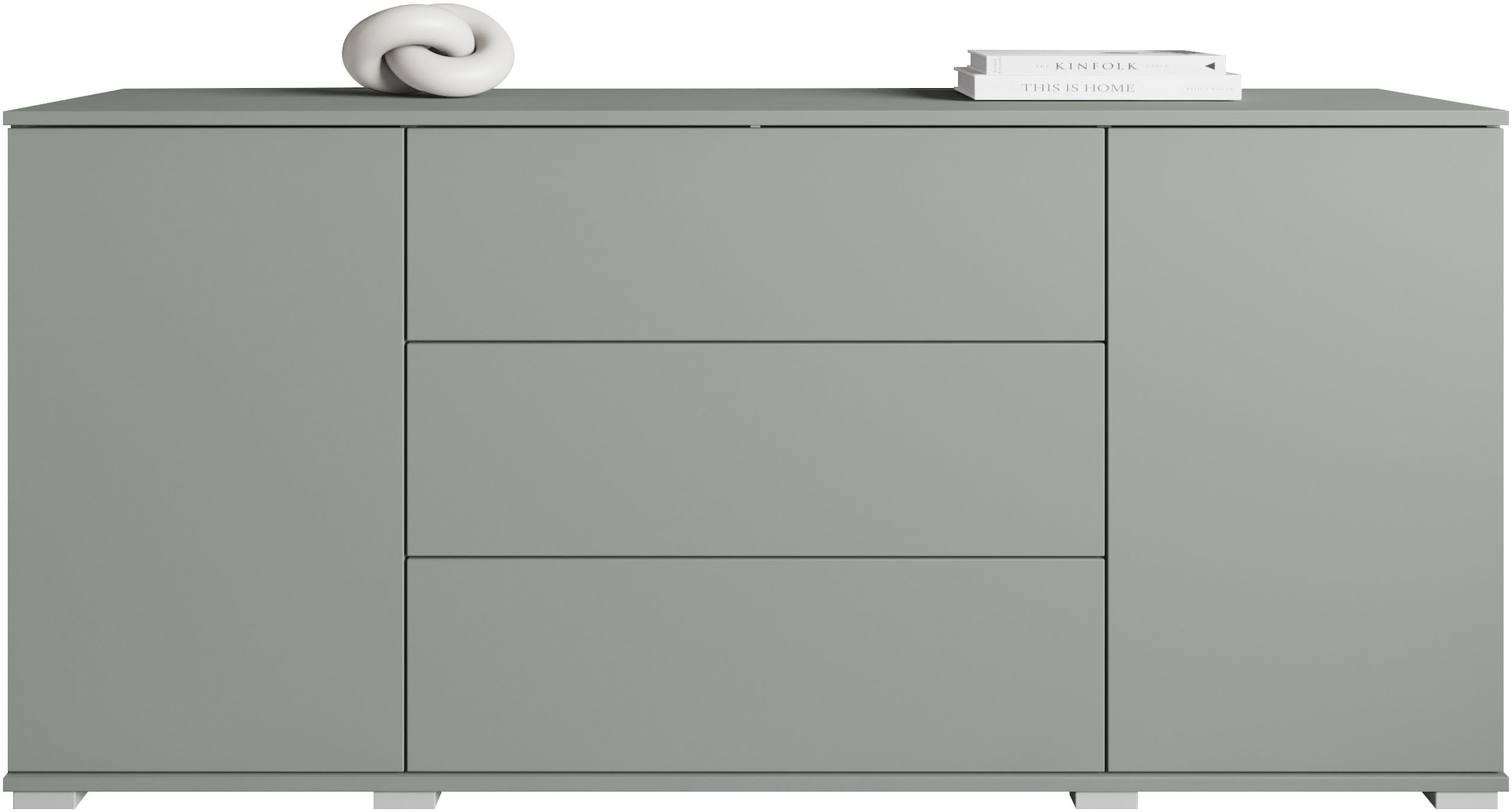 INOSIGN Sideboard »Kenia«, (1 St.), Modernes Sideboard mit 3 Schubladen und 4 Fächern, Breite 150 cm
