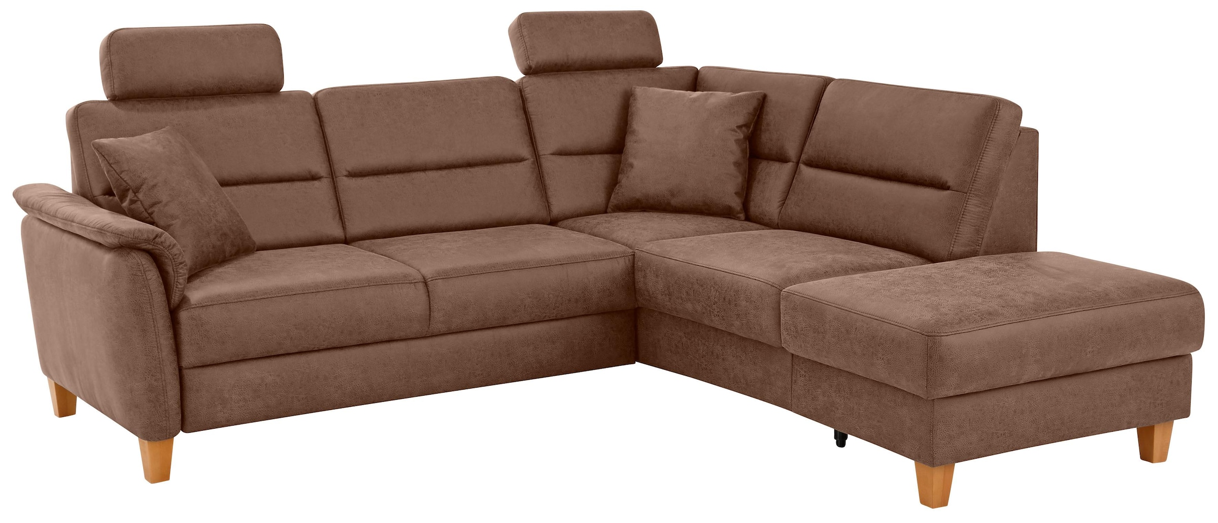 Home affaire Ecksofa »Palmera L-Form«, Federkern, wahlweise mit Bettfunktion und mit/ohne Stauraum