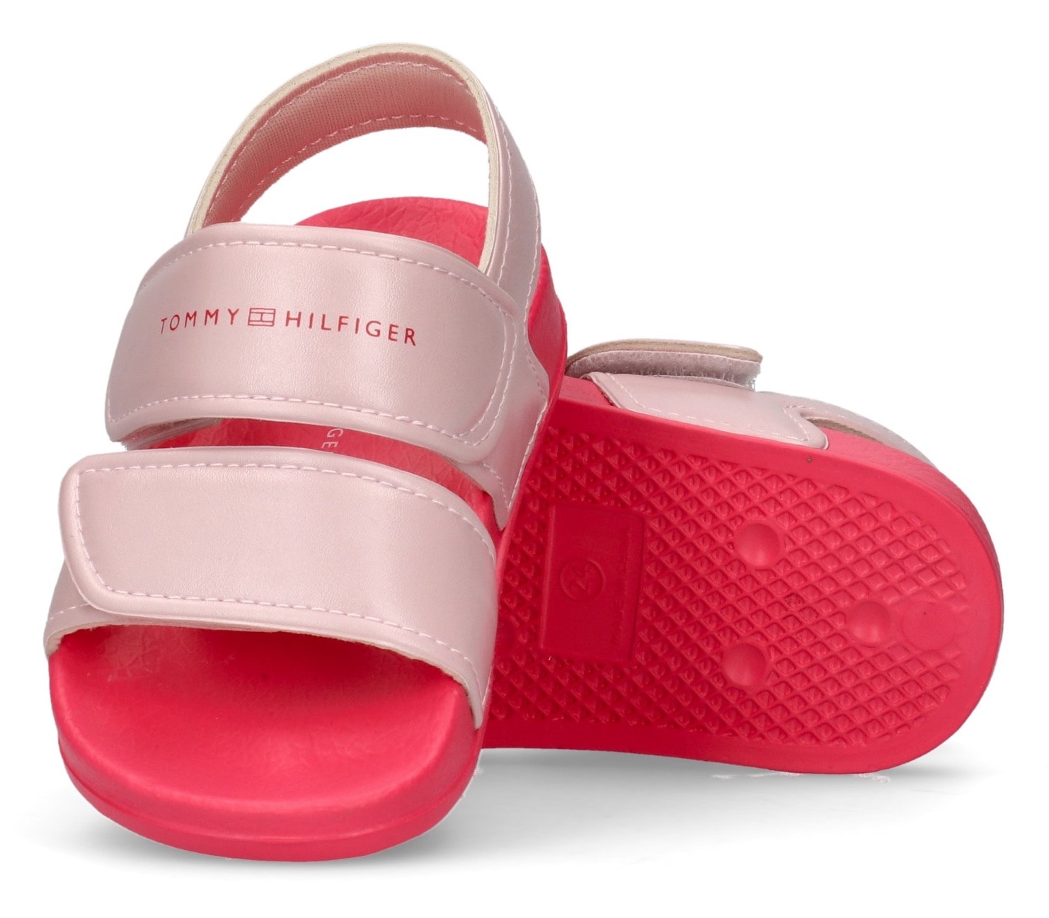 Tommy Hilfiger Sandale, Badeschuh, Pool Slides mit Klettverschlüssen