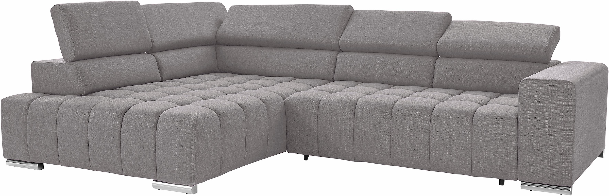 exxpo - sofa fashion Ecksofa "Elias, aktuelle Kreuzsteppung im Sitz, bequem günstig online kaufen