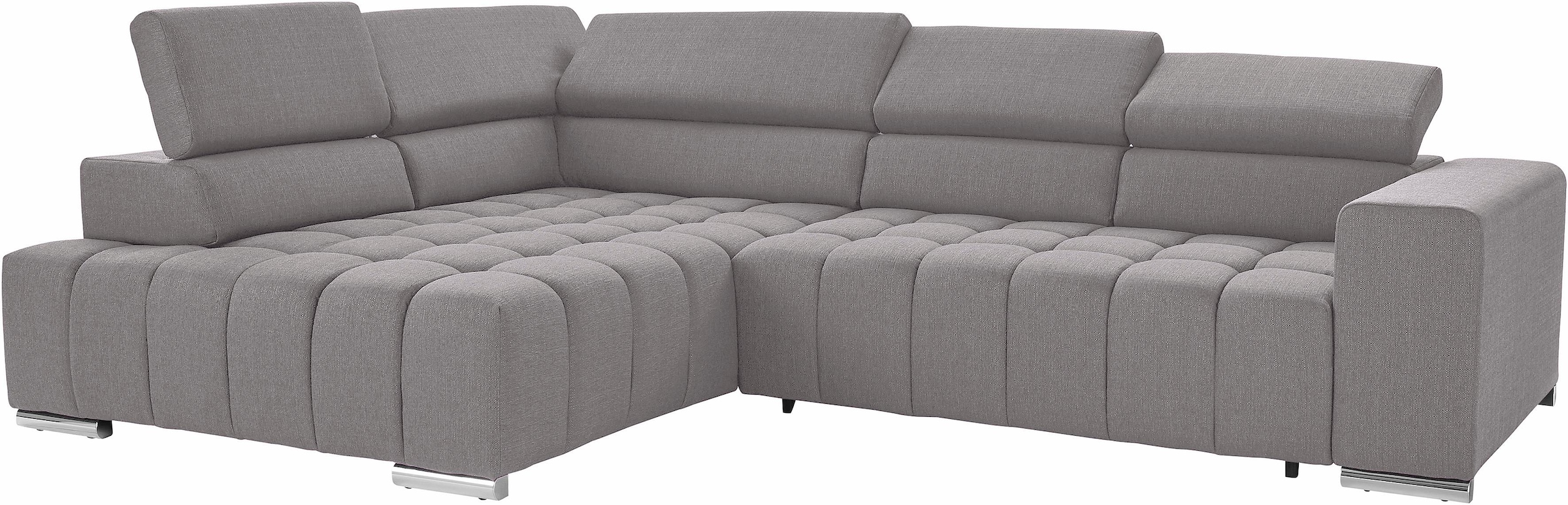 exxpo - sofa fashion Ecksofa Elias, L-Form, mit Kopf- bzw. Rückenverstellun günstig online kaufen