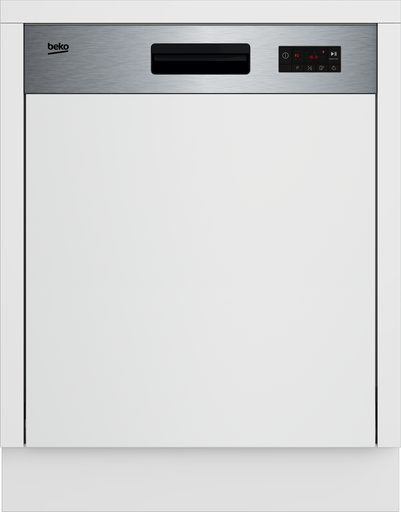 BEKO teilintegrierbarer Geschirrspüler »BDSN15430X 7697801677«, 14 Maßgedecke, SelfDry - automatische Türöffnung