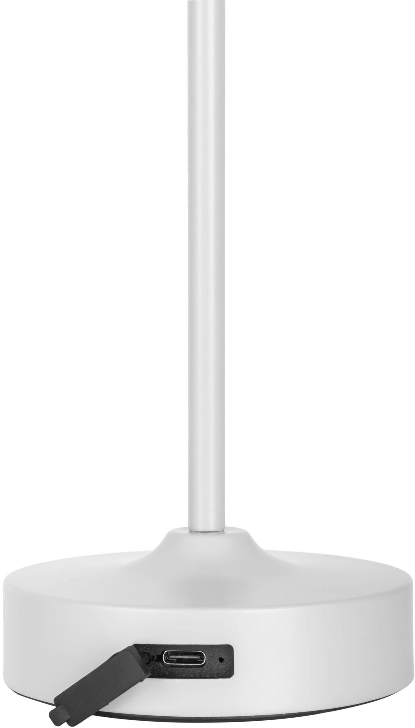 näve LED Tischleuchte »Pina«, 1 flammig, Leuchtmittel LED-Modul | LED wechselbar, Akku aufladbar, USB Typ C inkl. Kabel 100cm, Touch, dimmbar