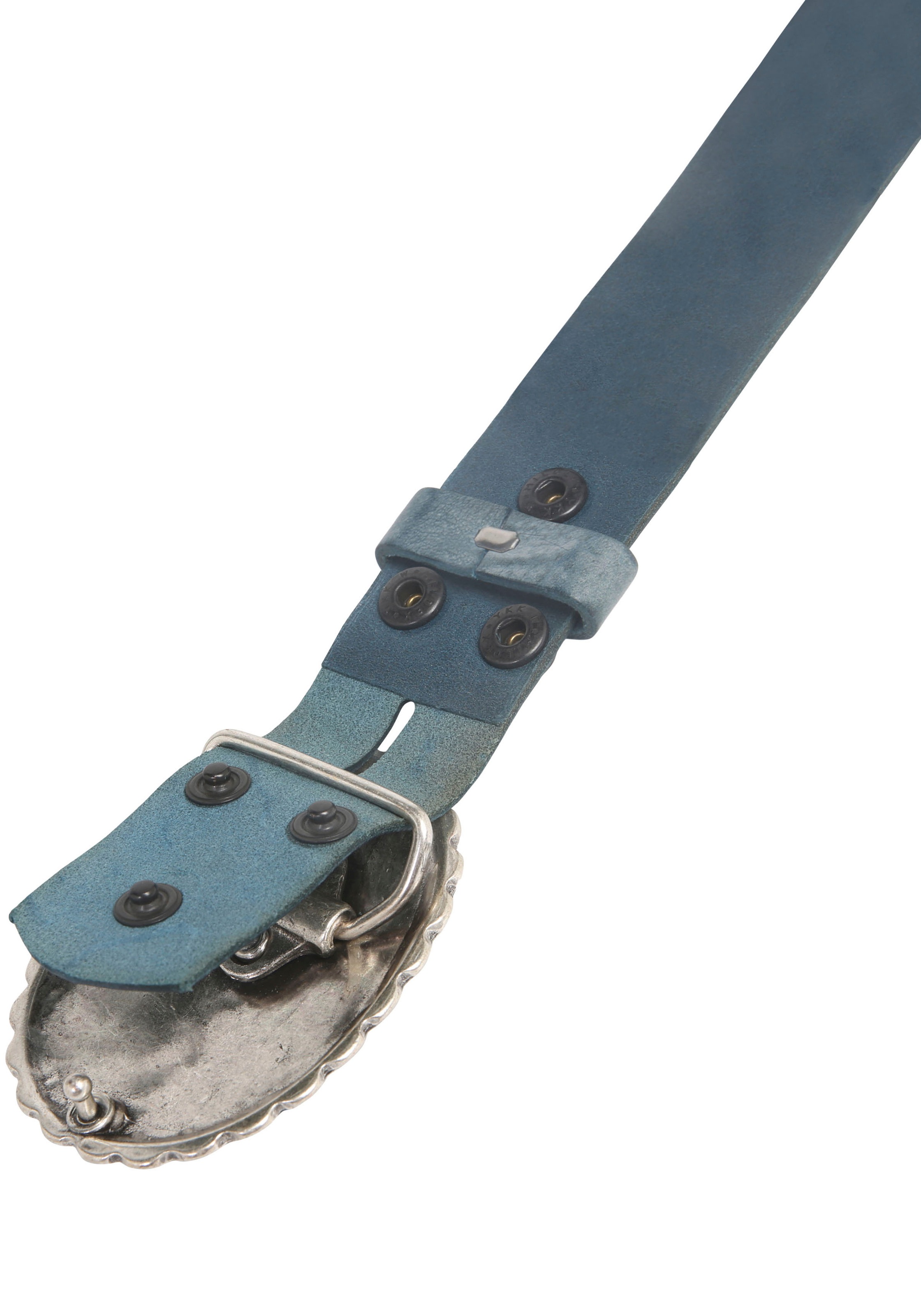 Rettungsring Gürtel Ledergürtel mit austauschbarer Schließe "Mandala Silber günstig online kaufen