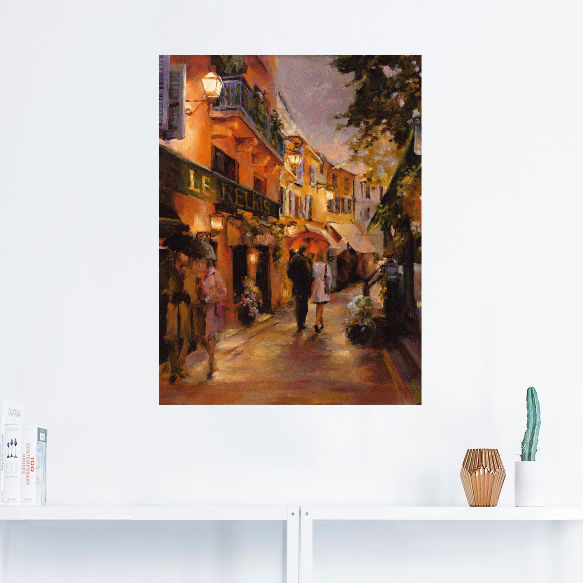 Artland Wandbild "Abend in Paris II", Frankreich, (1 St.), als Leinwandbild günstig online kaufen