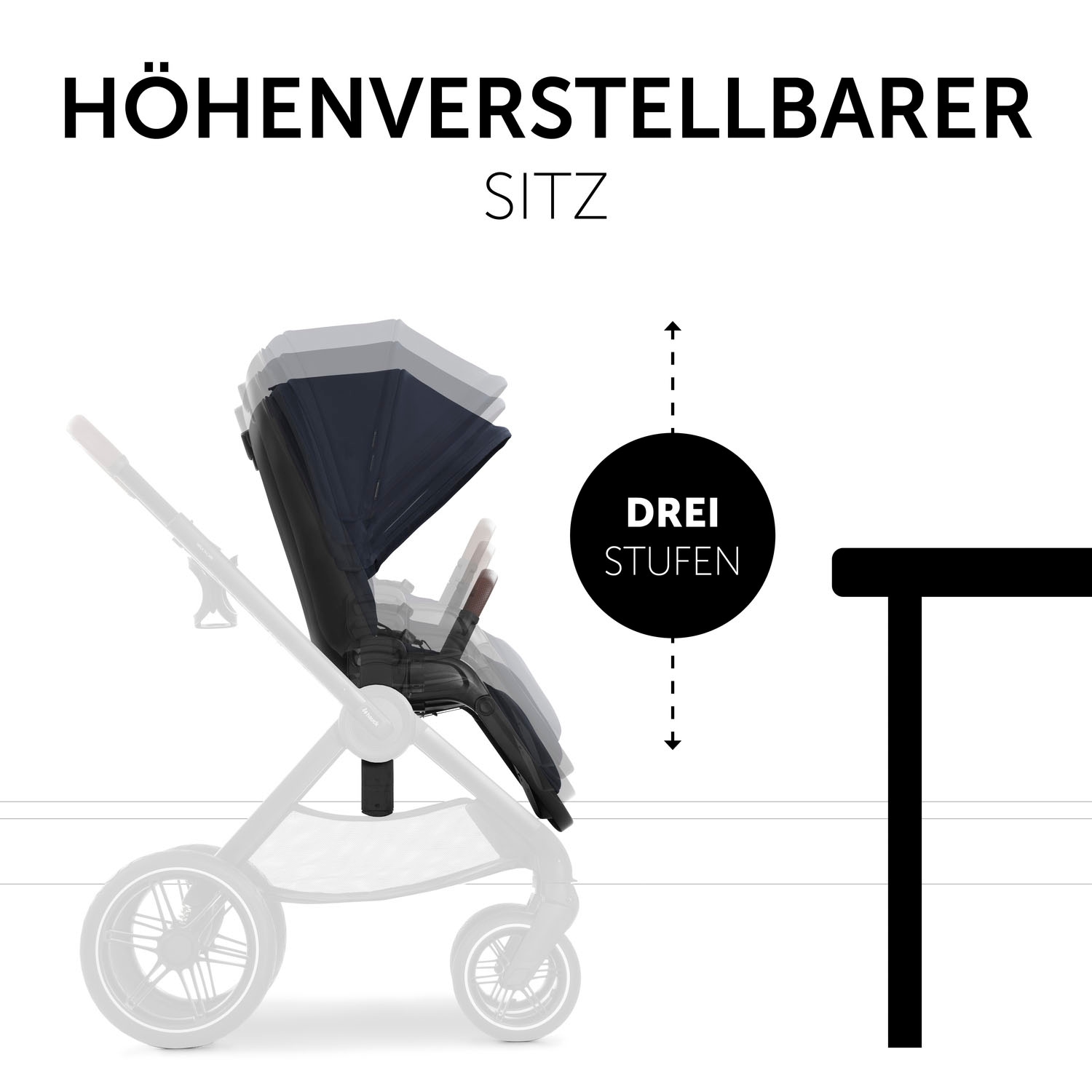 Hauck Kombi-Kinderwagen »Walk N Care Set«, 22 kg, belastbar bis 22 kg