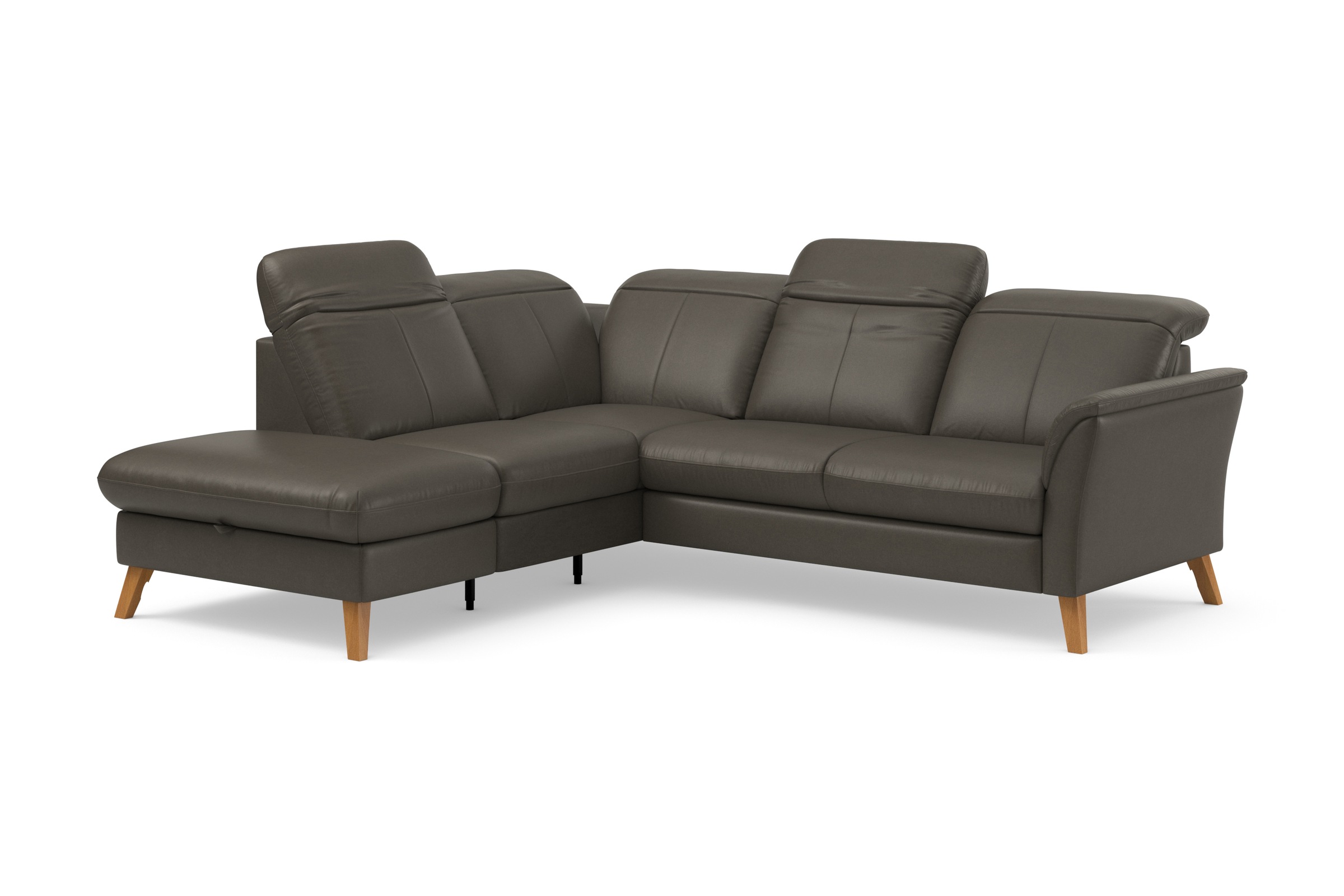 sit&more Ecksofa »Romero L-Form«, wahlweise mit oder ohne TV-Funktion, Bettfunktion, Bettkasten