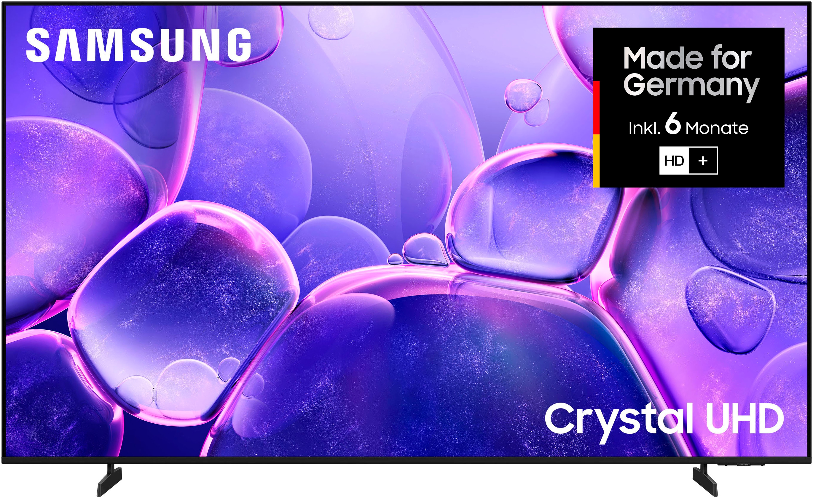 SAMSUNG LED-Fernseher "GU65U8079FU LED-Fernseher", 65 ′′, schwarz, Fernseher, Crystal UHD, Q-Symphony, Dolby Surround Sound, Triple Tuner, Smart-Hub