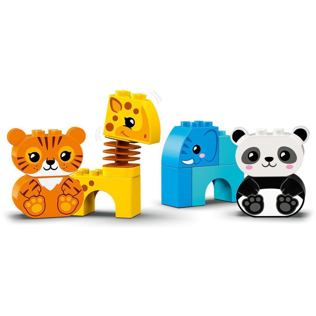 LEGO® Konstruktionsspielsteine »Mein erster Tierzug (10955), LEGO® DUPLO® Creative Play«, (15 St.), Made in Europe