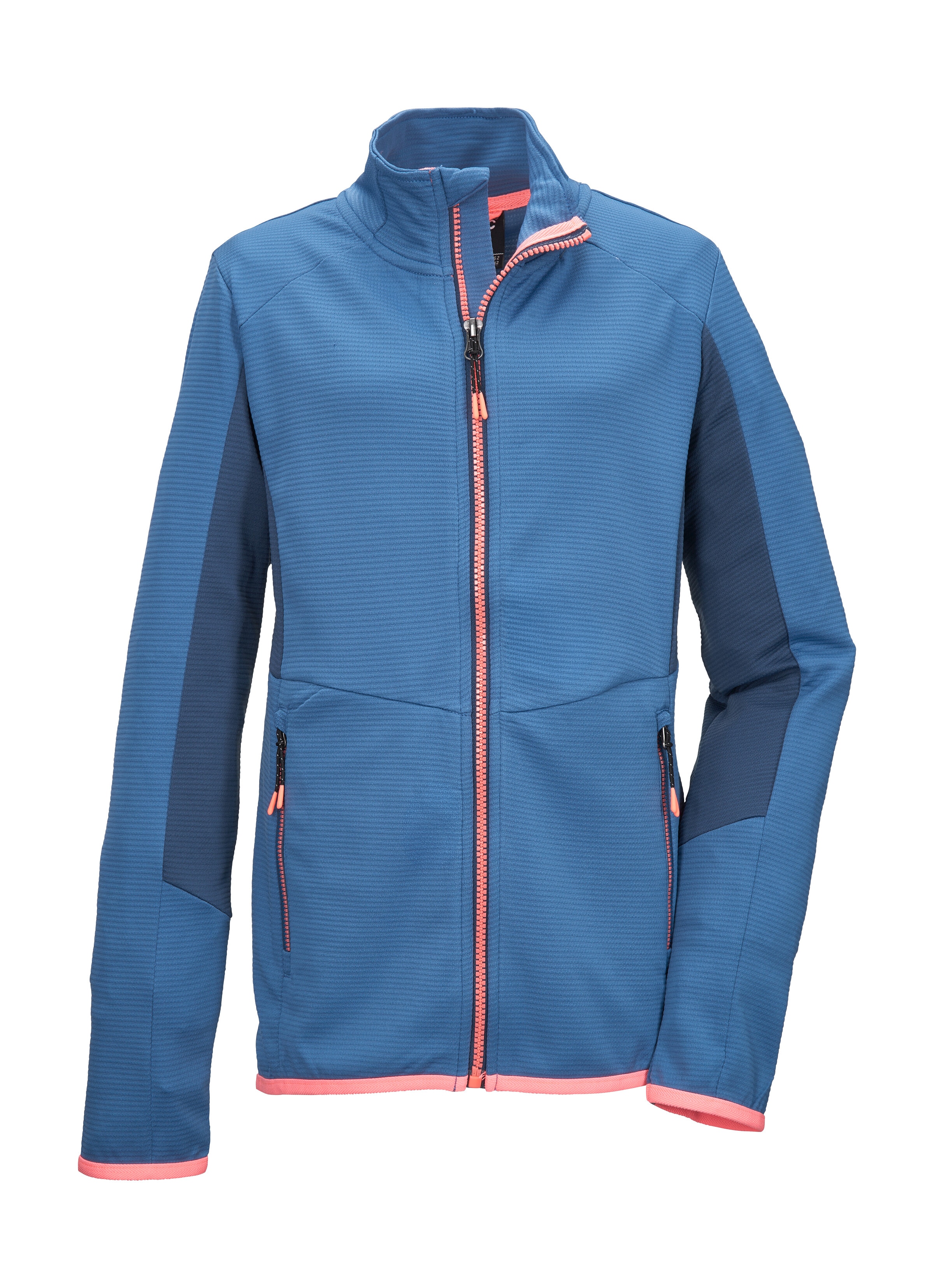 Killtec Strickjacke "KOS 151 GRLS FLX JCKT" Leichte Powerstretchjacke, Colourblock, 2-Wege-Stretch, vielseitig