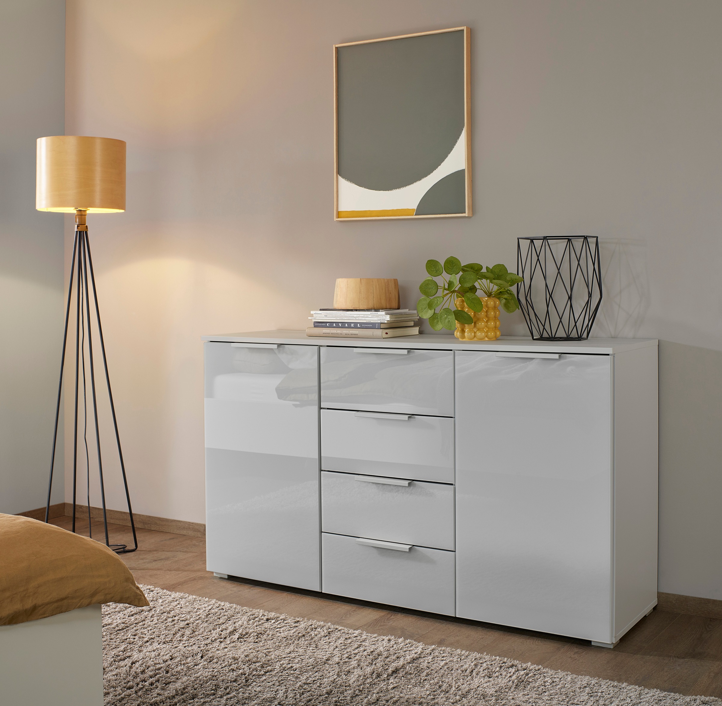 rauch Schubkastenkommode "Sideboard Kommode Kombikommode KOLUNA mit Glasfro günstig online kaufen