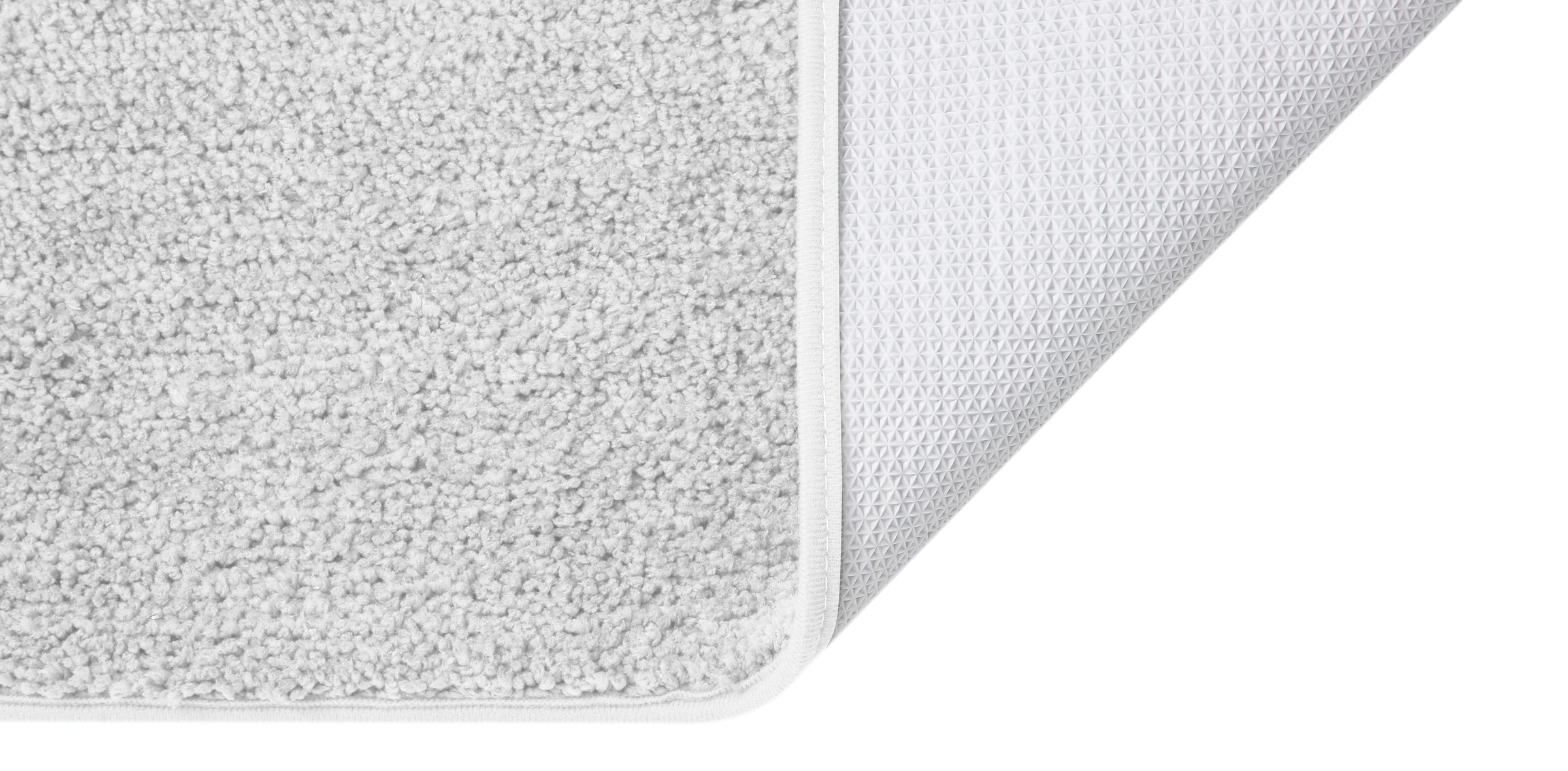 my home Badematte »Regona, Badteppich, Badvorleger, Badezimmer Teppich«, rutschhemmend beschichtet, fußbodenheizungsgeeignet-schnell trocknend-strapazierfähig, Uni Farben, besonders weich, als rechteckig und halbrund erhältlich