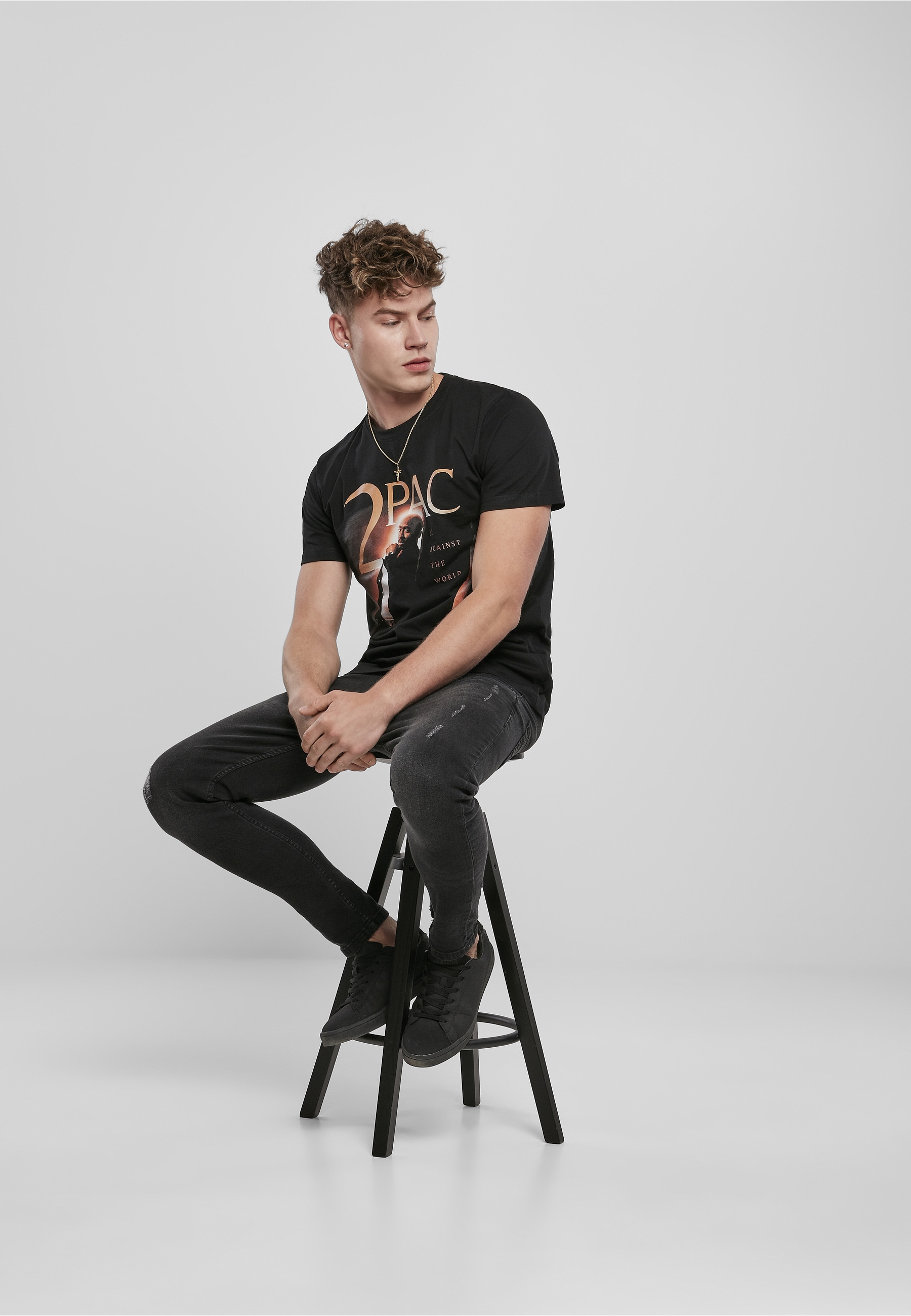 Merchcode T-Shirt »Merchcode Herren Tupac Me Against The World Cover Tee« 1 Stk.