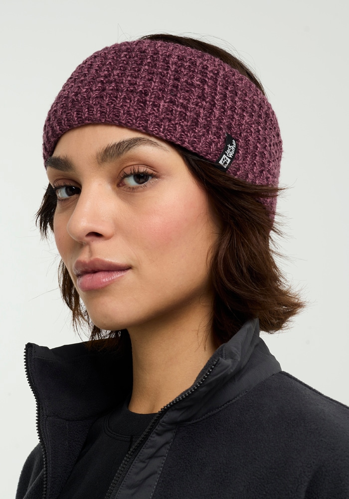 Jack Wolfskin Stirnband "MEDLEY KNIT HEADBAND W" Stirnband, warm, mit Fleece-Futter