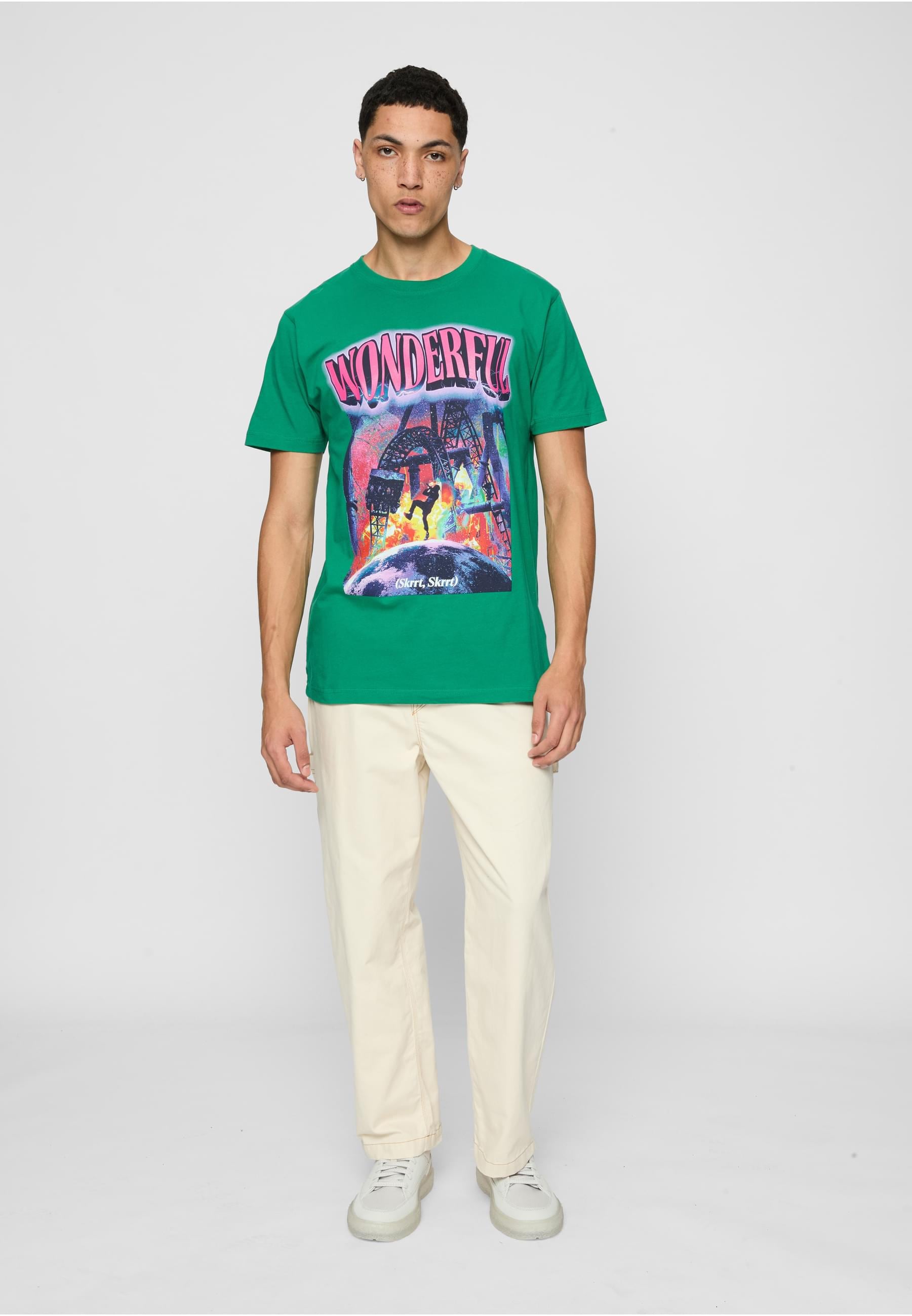 MisterTee T-Shirt »MisterTee Herren Wonderful Tee«, (1 tlg.)
