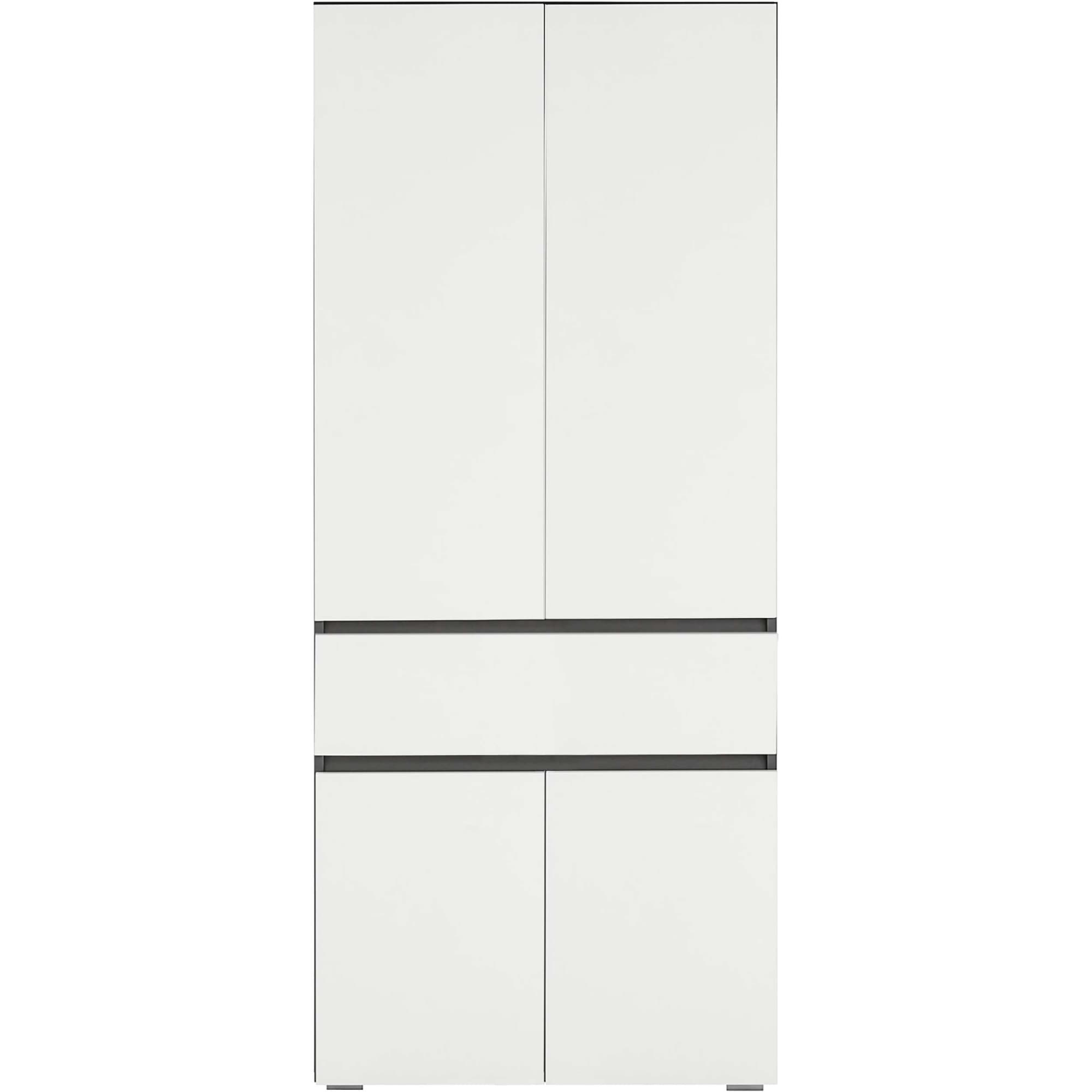 Home affaire Hochschrank »Wisla«, mit 4 Türen & 1 Schublade, Breite 76 cm, Höhe 180 cm
