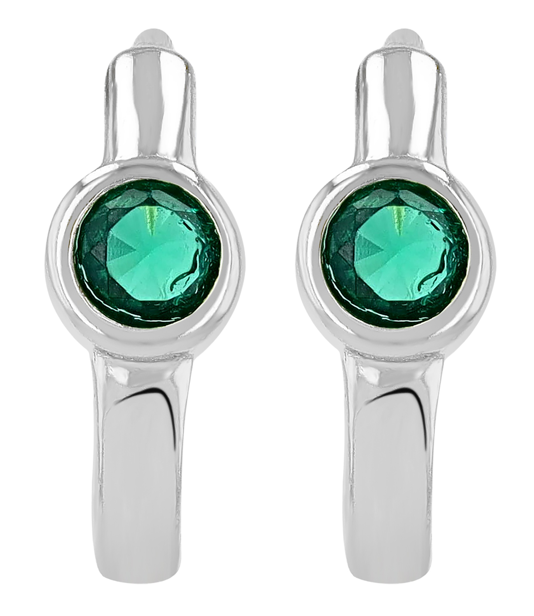 Adelia´s Klappcreolen »Damen Ohrringe – Klappcreole aus 925 Silber mit Zirkonia« Ein stilvolles Geschenk für besondere Momente