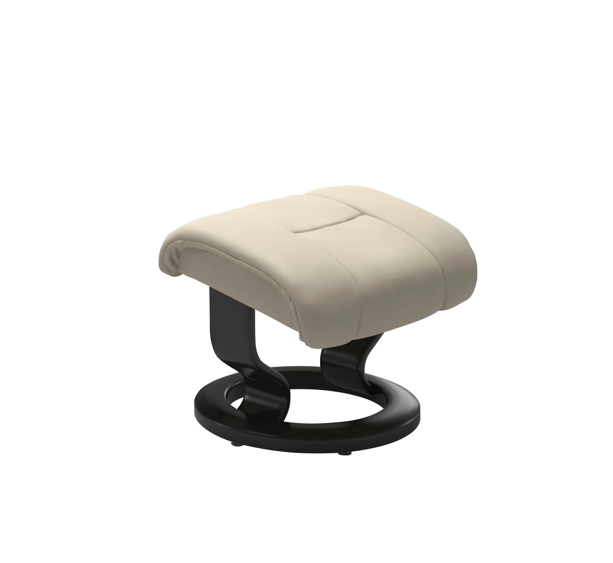 Thumbnail - Stressless Relaxsessel "Reno" Set, Relaxsessel mit Hocker, mit Hocker, mit Classic Base, Größe S, M & L, Gestell Schwarz