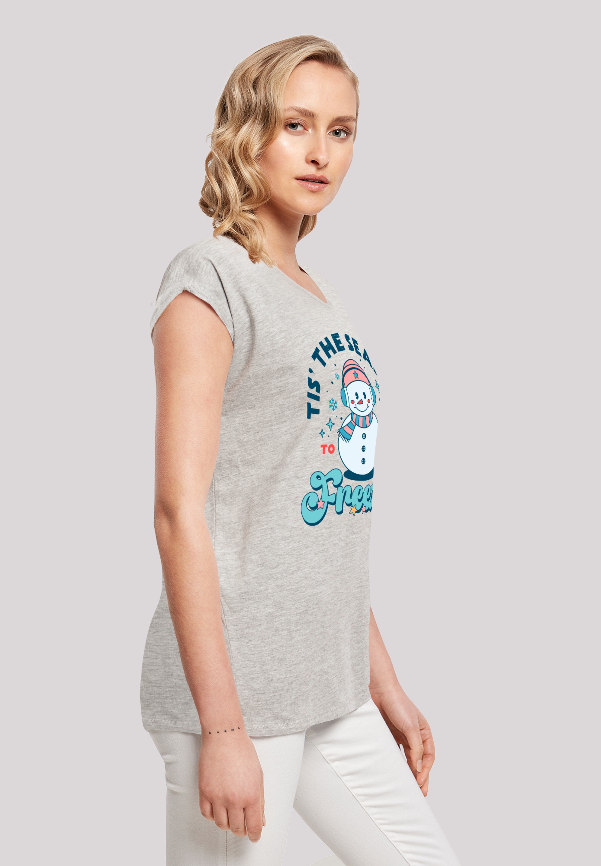 F4NT4STIC T-Shirt »Tis The Season to Be Freezin Winter«, Premium Qualität