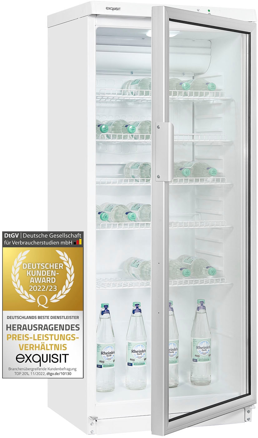 exquisit Getränkekühlschrank »GKS290-GT-280E weiss«