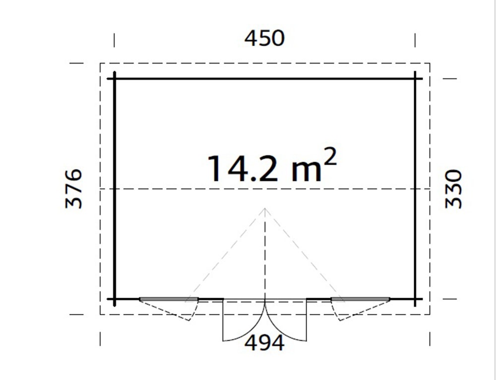 Palmako Gartenhaus »Claudia« verschiedene Farben