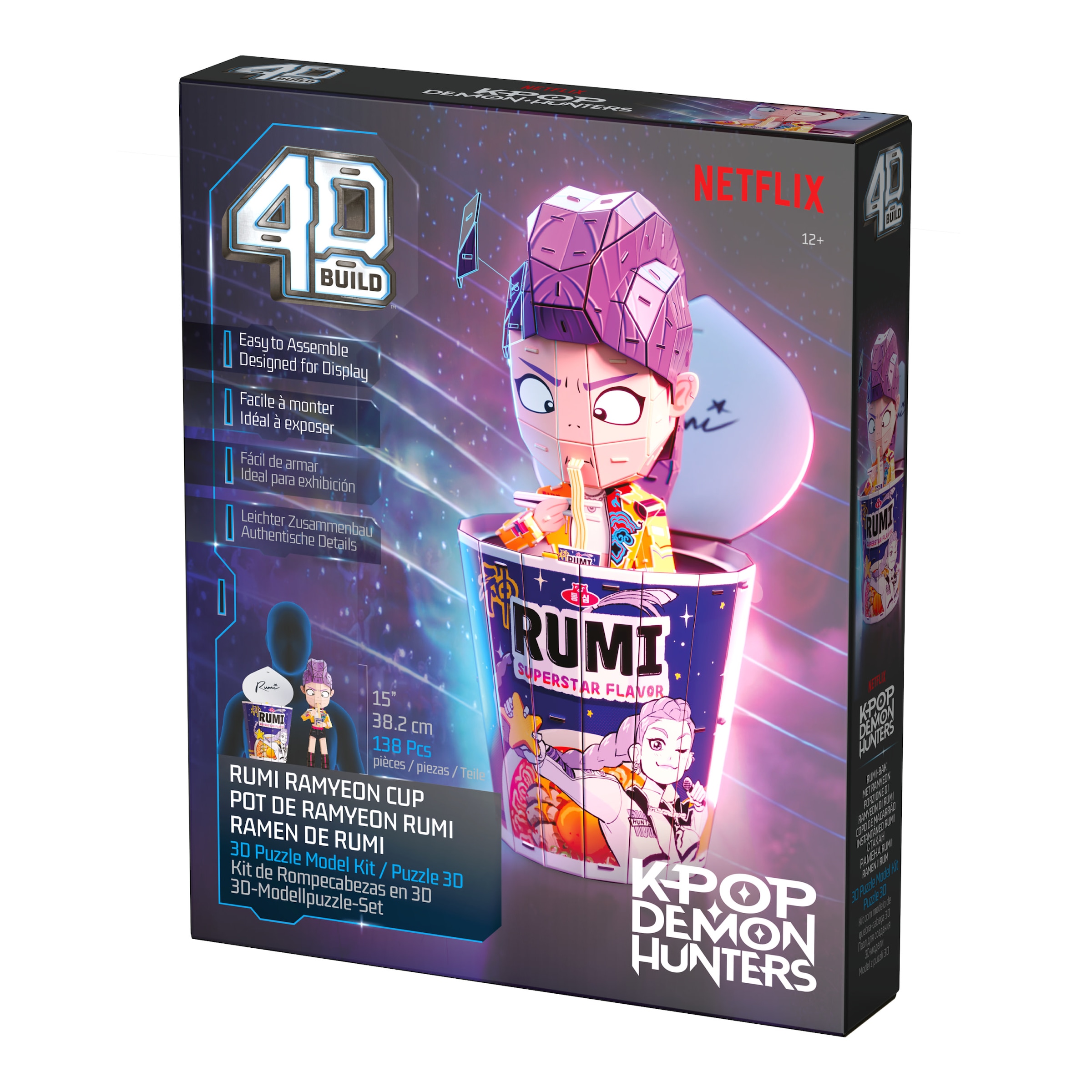 Spin Master 3D-Puzzle »4D Build - K-Pop Demon Hunters - Rumi im Ramen-Becher«