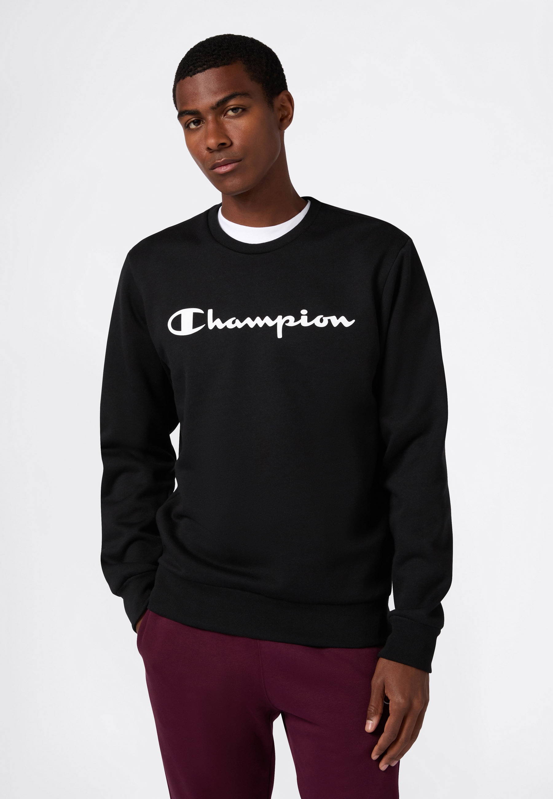 Champion Kapuzensweatshirt "BASICS Fleece Crewneck Sweatshirt Large Logo" 1 günstig online kaufen