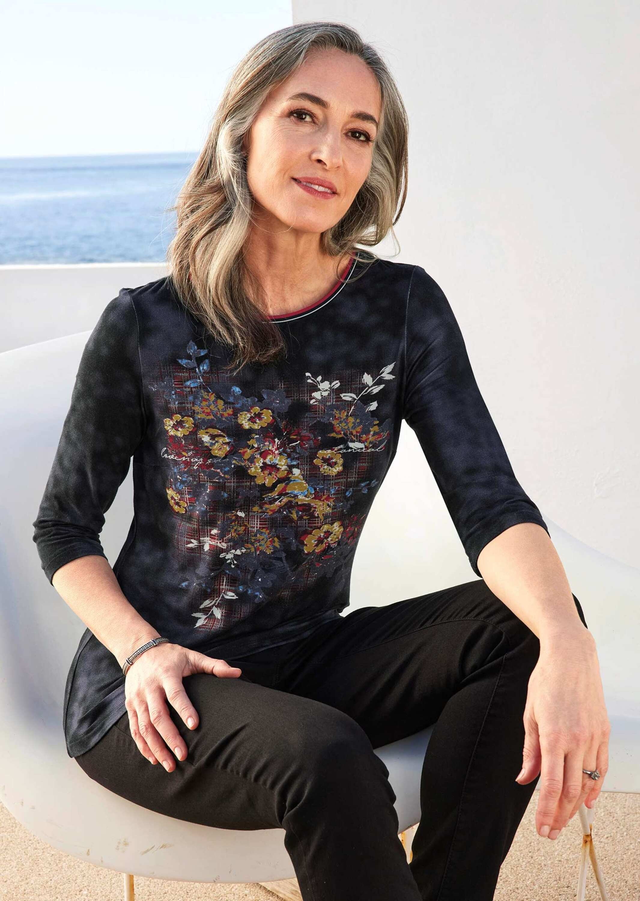 GOLDNER Print-Shirt "Kurzgröße Atmungsaktives Druckshirt" günstig online kaufen