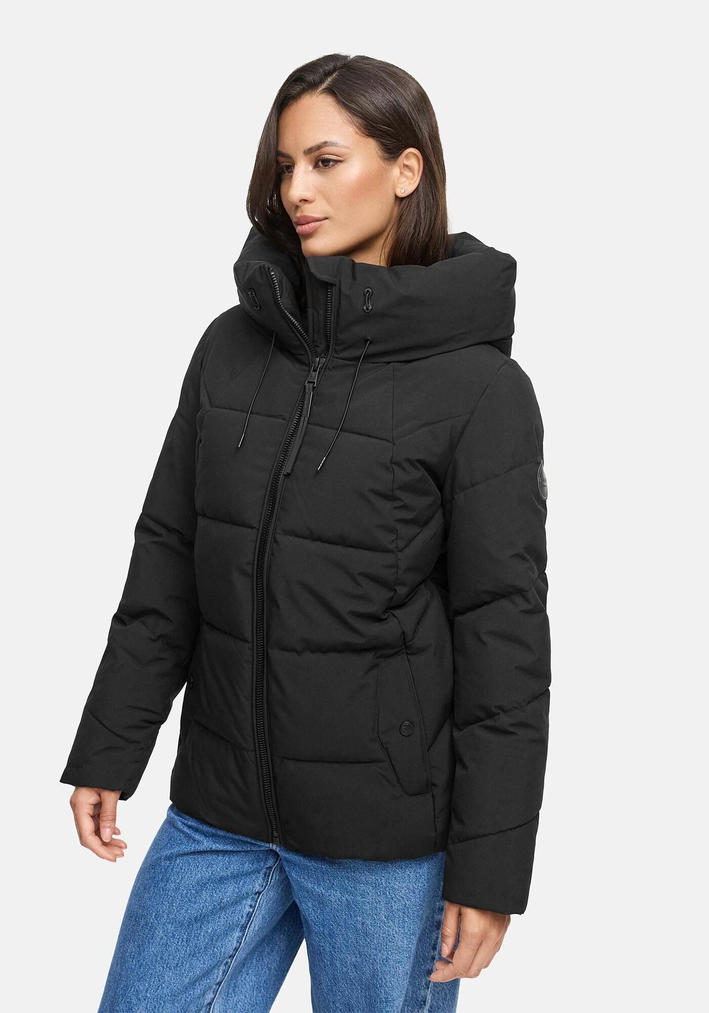 Marikoo Winterjacke »Kuscheltatze«, mit extra hohem Kragen