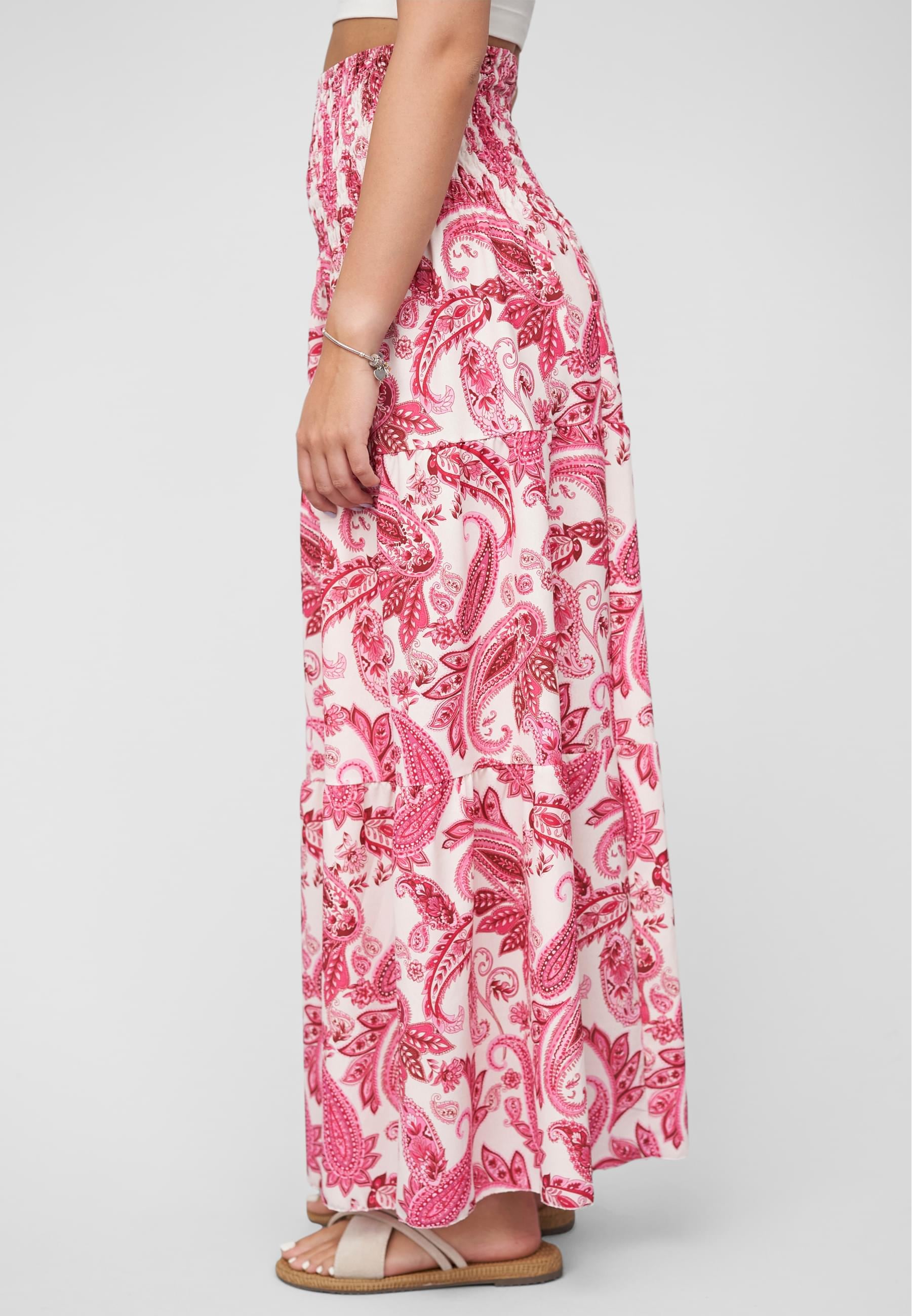 CLOUD 5IVE Sommerrock »CLOUD 5IVE Maxi Skirt with paisley print«, (1 tlg.)